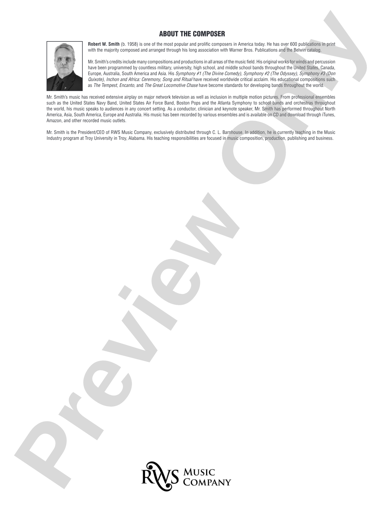 Soaring Over High and Low Country - Camden Celebration: Concert Band Conductor Score & Parts