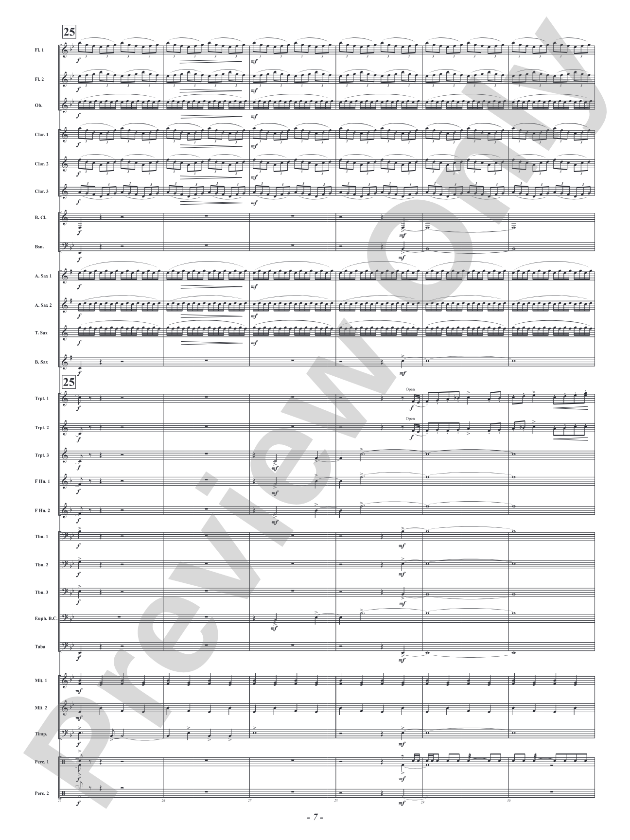 Soaring Over High and Low Country - Camden Celebration: Concert Band Conductor Score & Parts