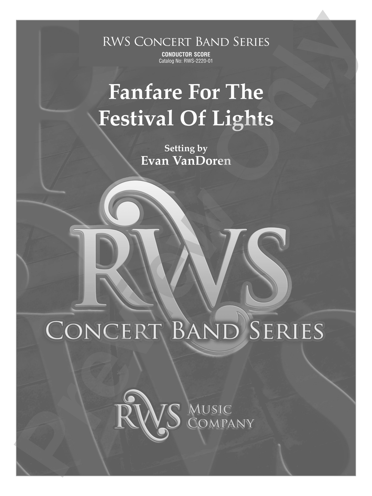 Fanfare for the Festival of Lights: Concert Band Conductor Score & Parts
