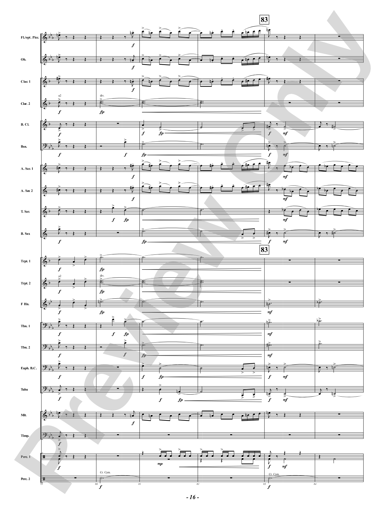 Fanfare for the Festival of Lights: Concert Band Conductor Score & Parts