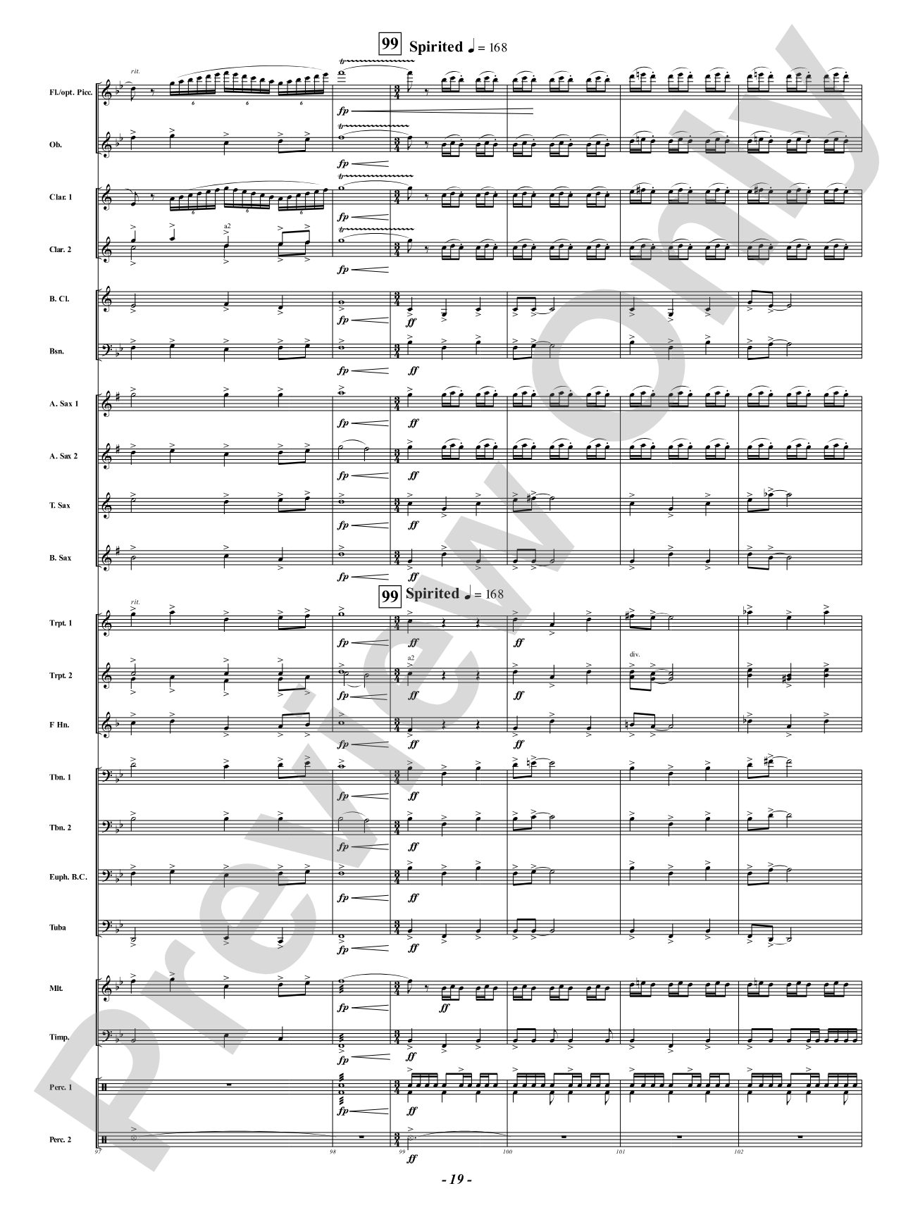 Fanfare for the Festival of Lights: Concert Band Conductor Score & Parts