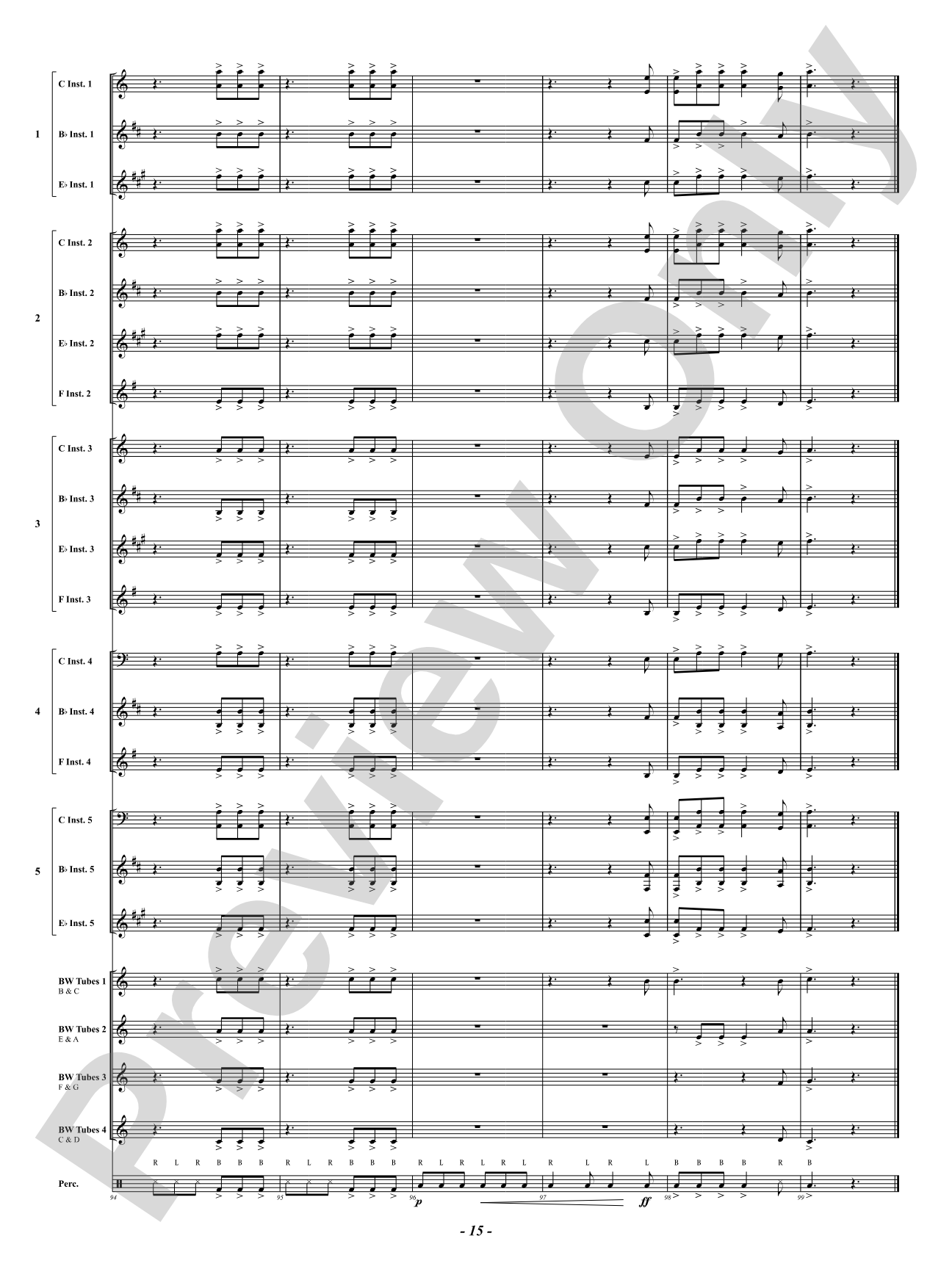 When Boombuckets Come Marching Home: Flexible Concert Band Conductor Score & Parts