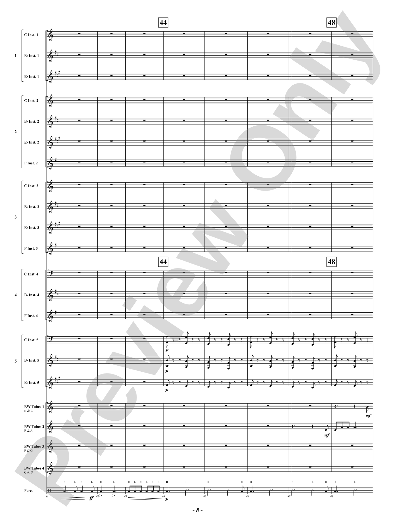 When Boombuckets Come Marching Home: Flexible Concert Band Conductor Score & Parts