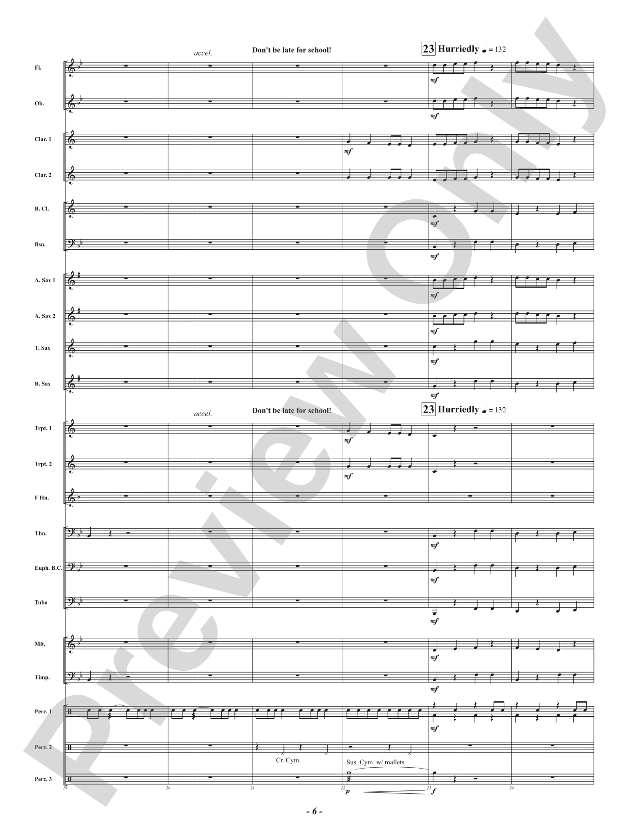 Middle Schooled - A Day in the Life of a Middle School Student: Concert Band Conductor Score & Parts