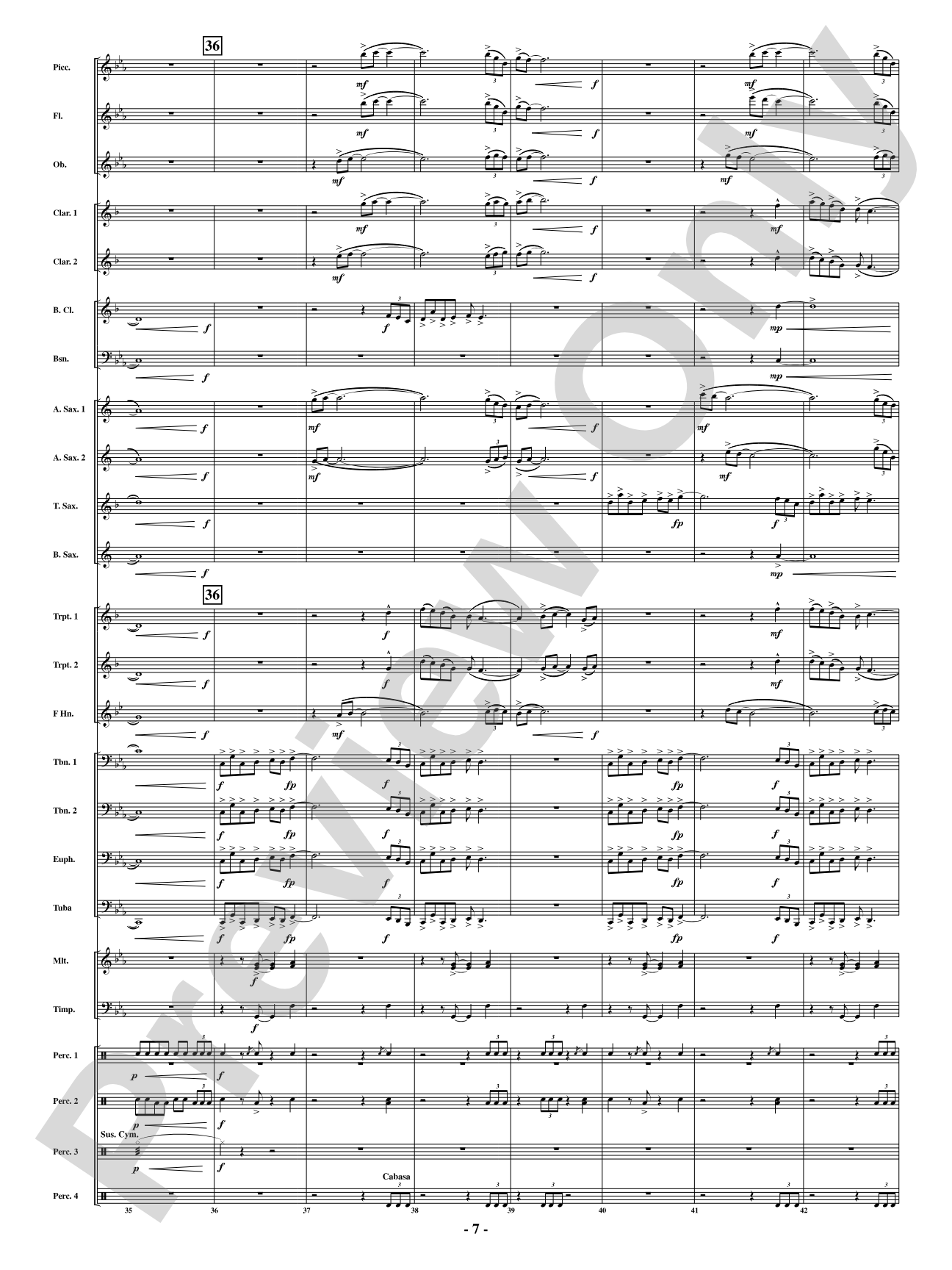 Tenacity: Concert Band Conductor Score & Parts