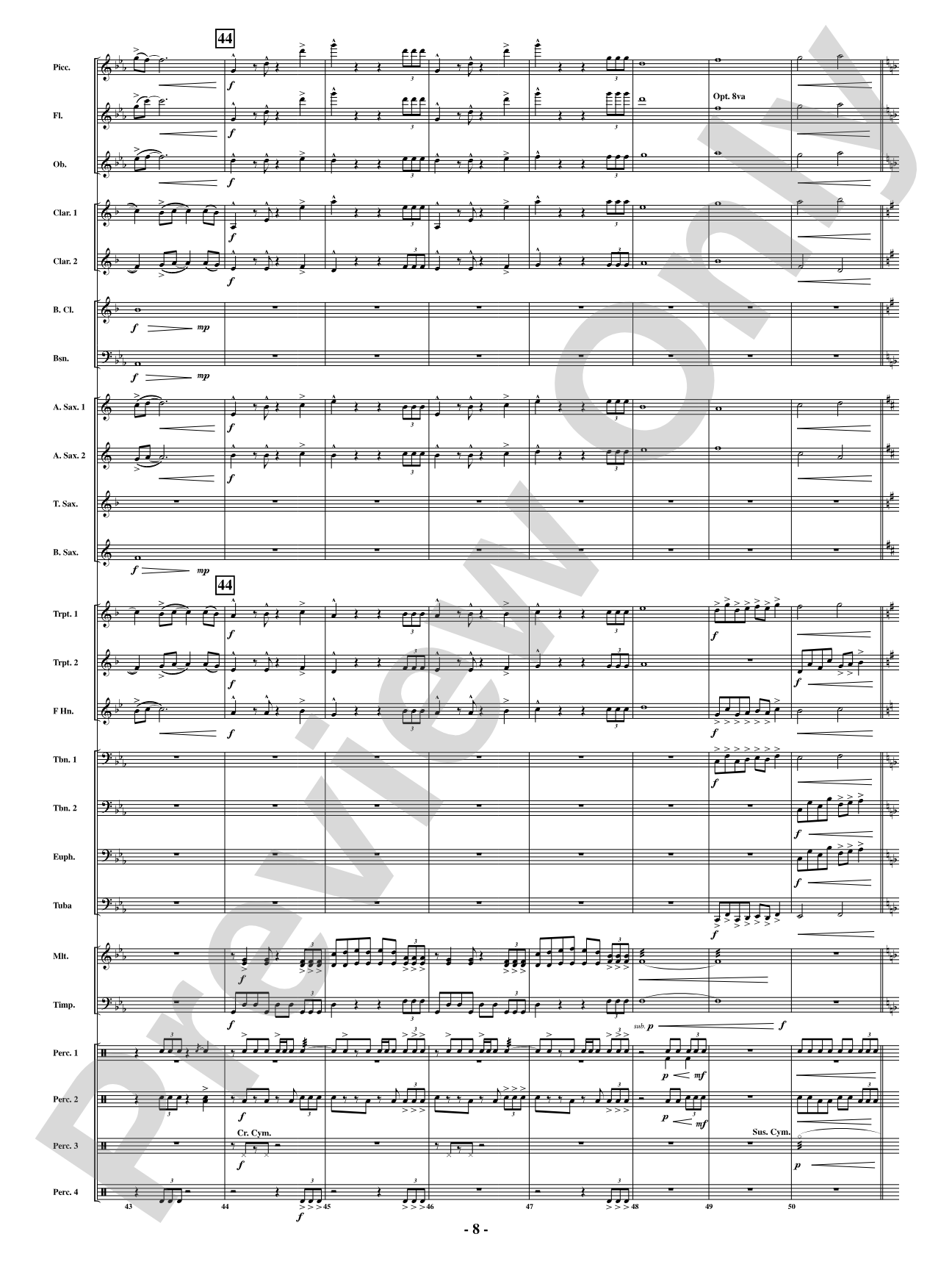 Tenacity: Concert Band Conductor Score & Parts
