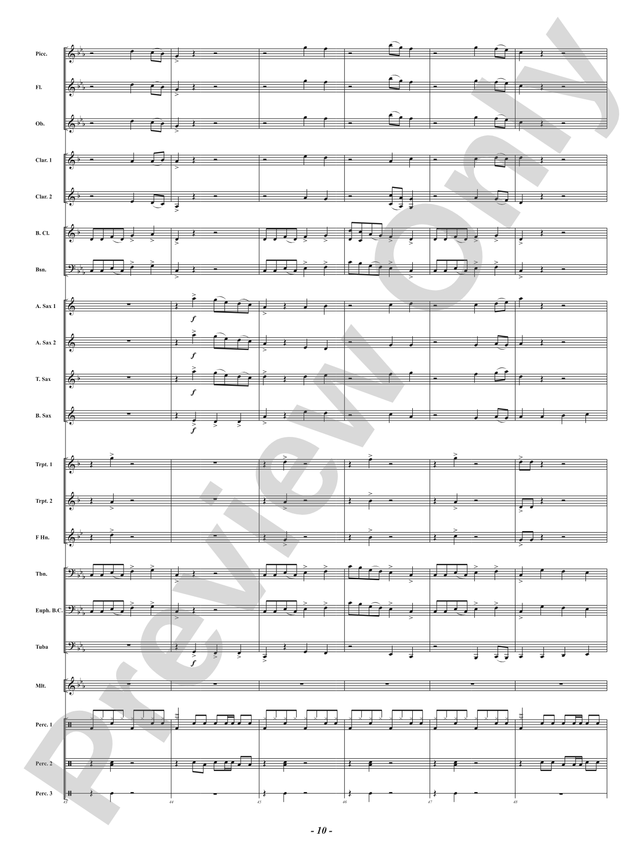 Easy Fix: Concert Band Conductor Score & Parts
