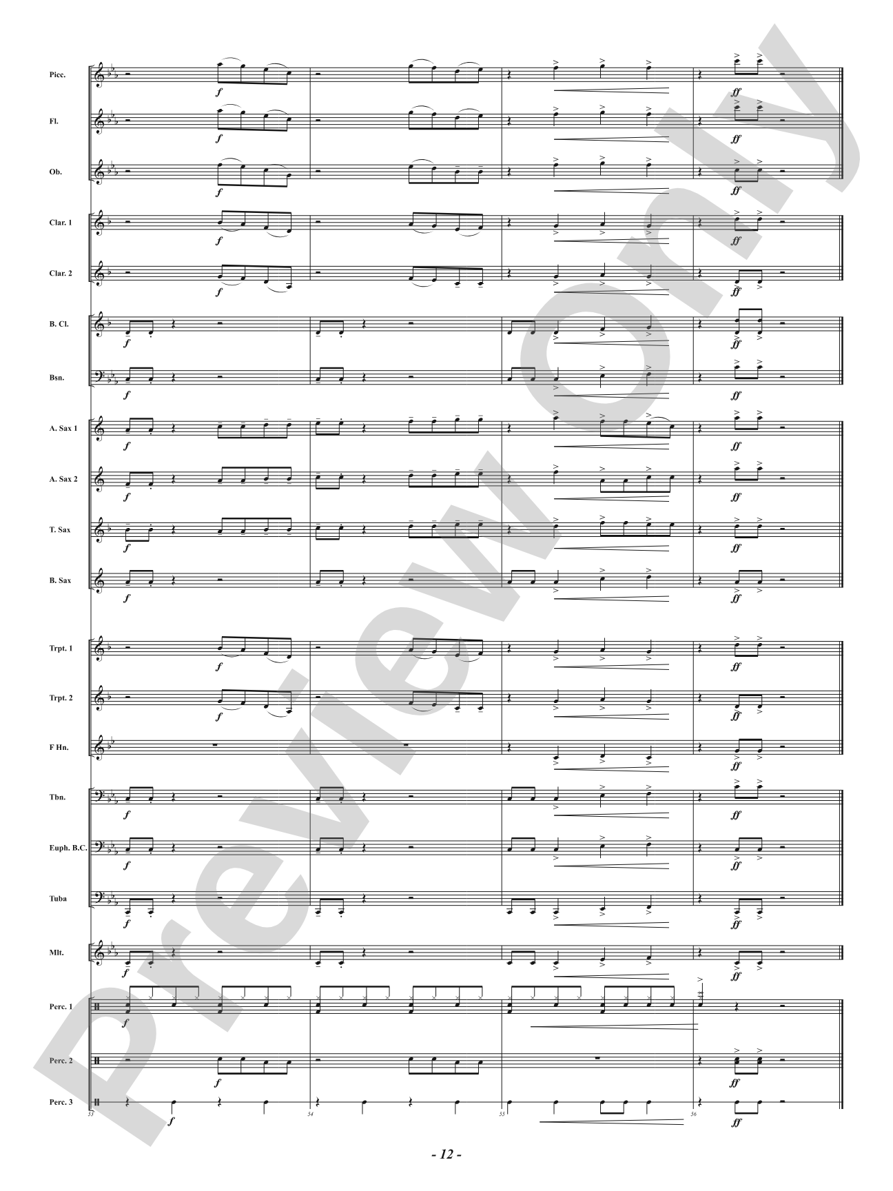 Easy Fix: Concert Band Conductor Score & Parts