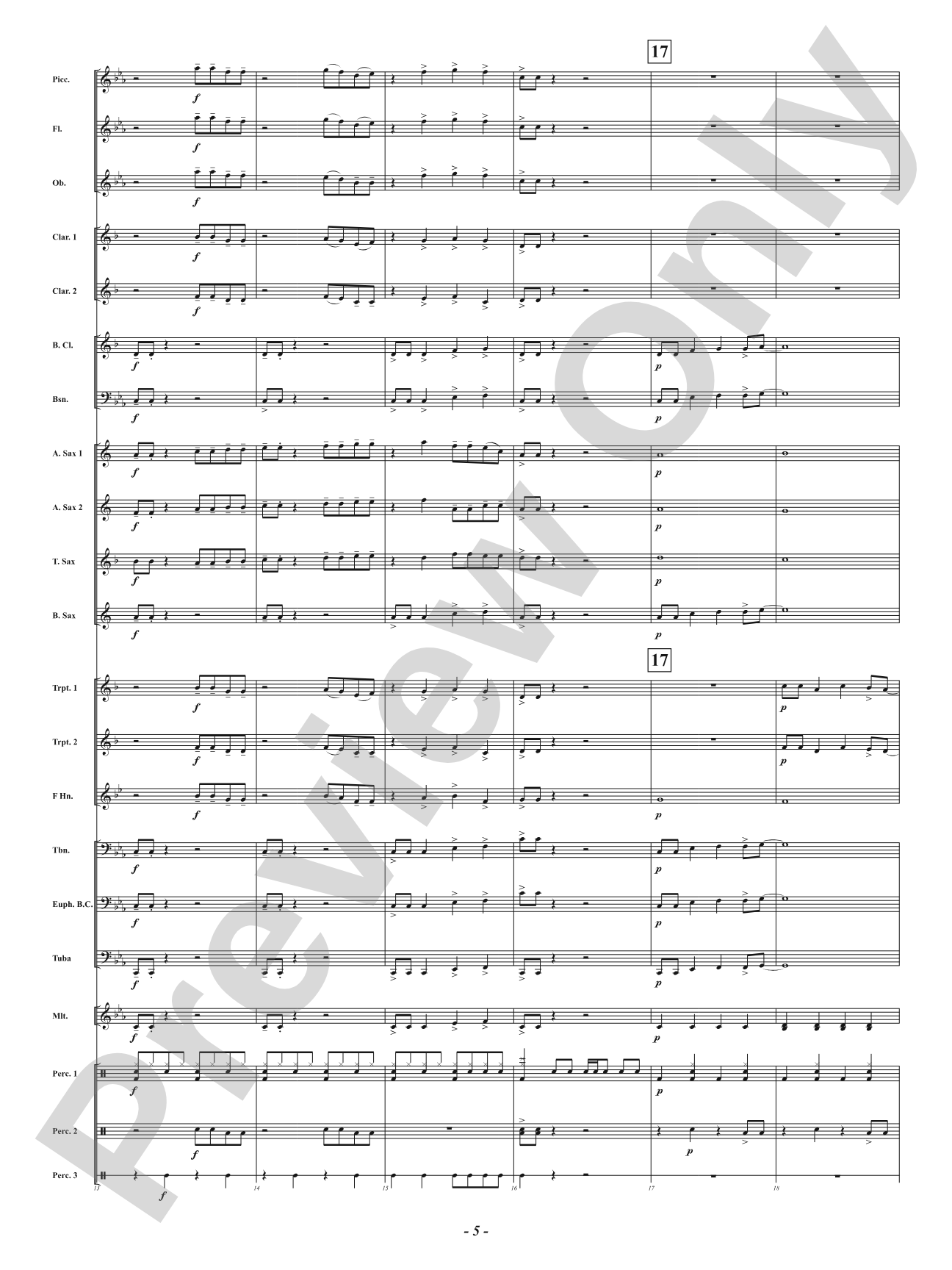 Easy Fix: Concert Band Conductor Score & Parts