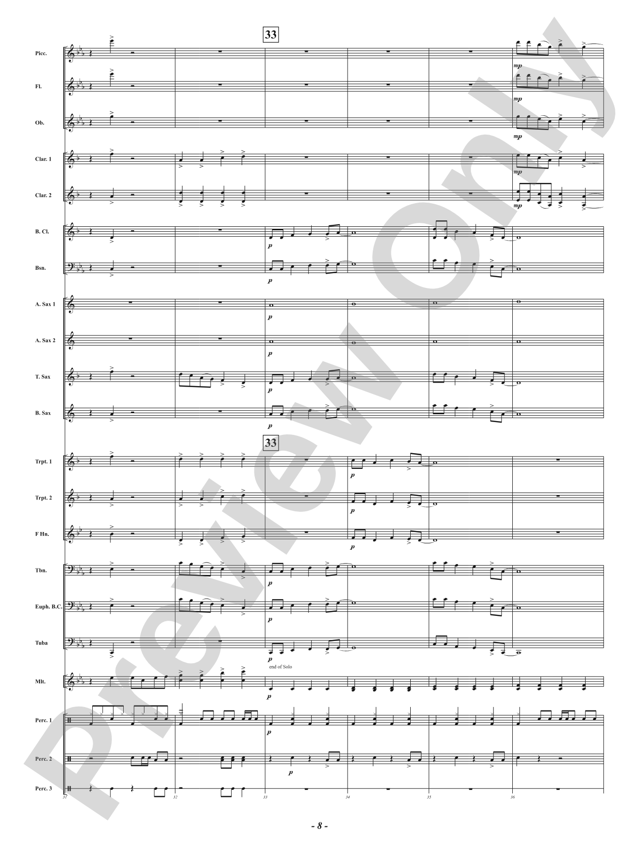 Easy Fix: Concert Band Conductor Score & Parts