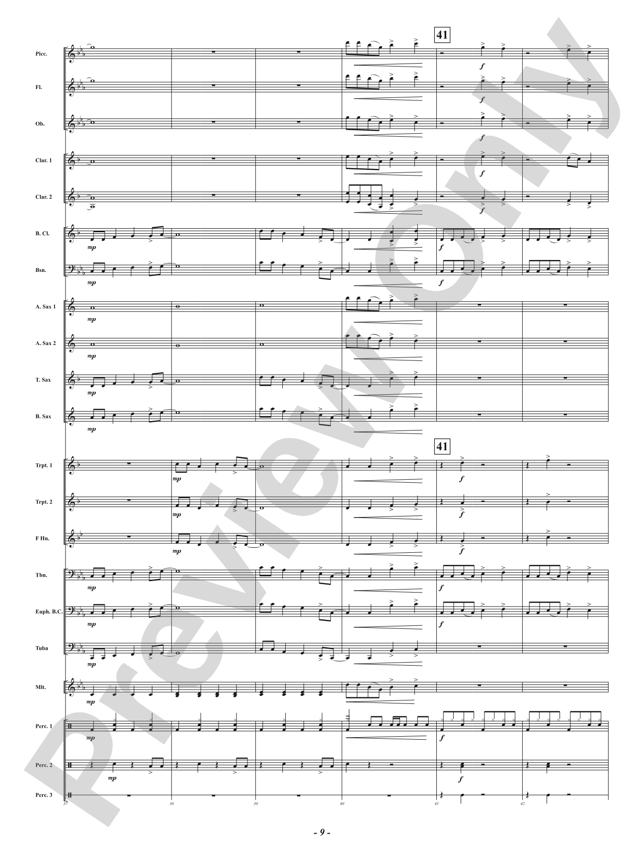 Easy Fix: Concert Band Conductor Score & Parts