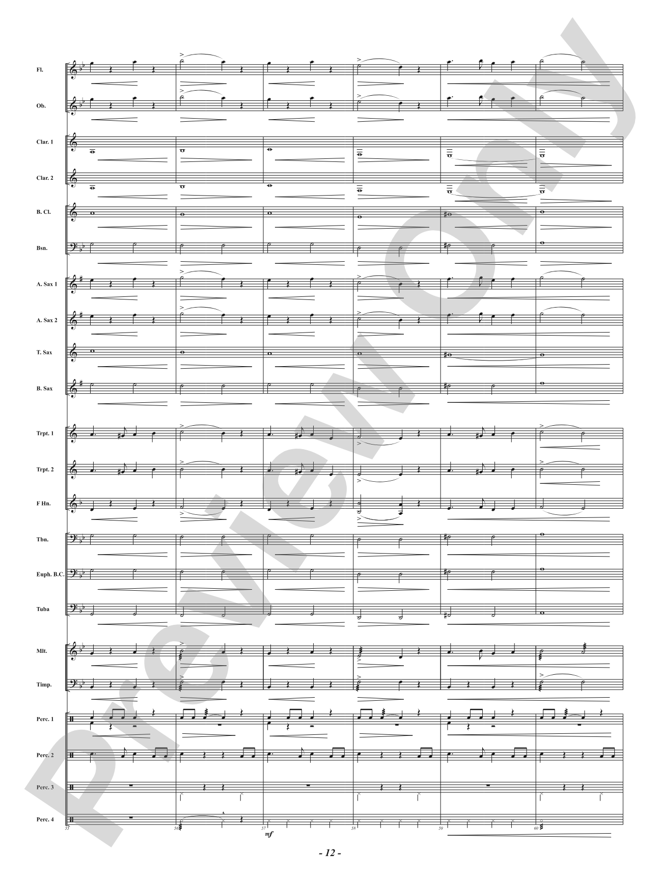 Shark Eyes - Mvt. 2 from <i>Water Tales: A Suite for Band</i>: Concert Band Conductor Score & Parts