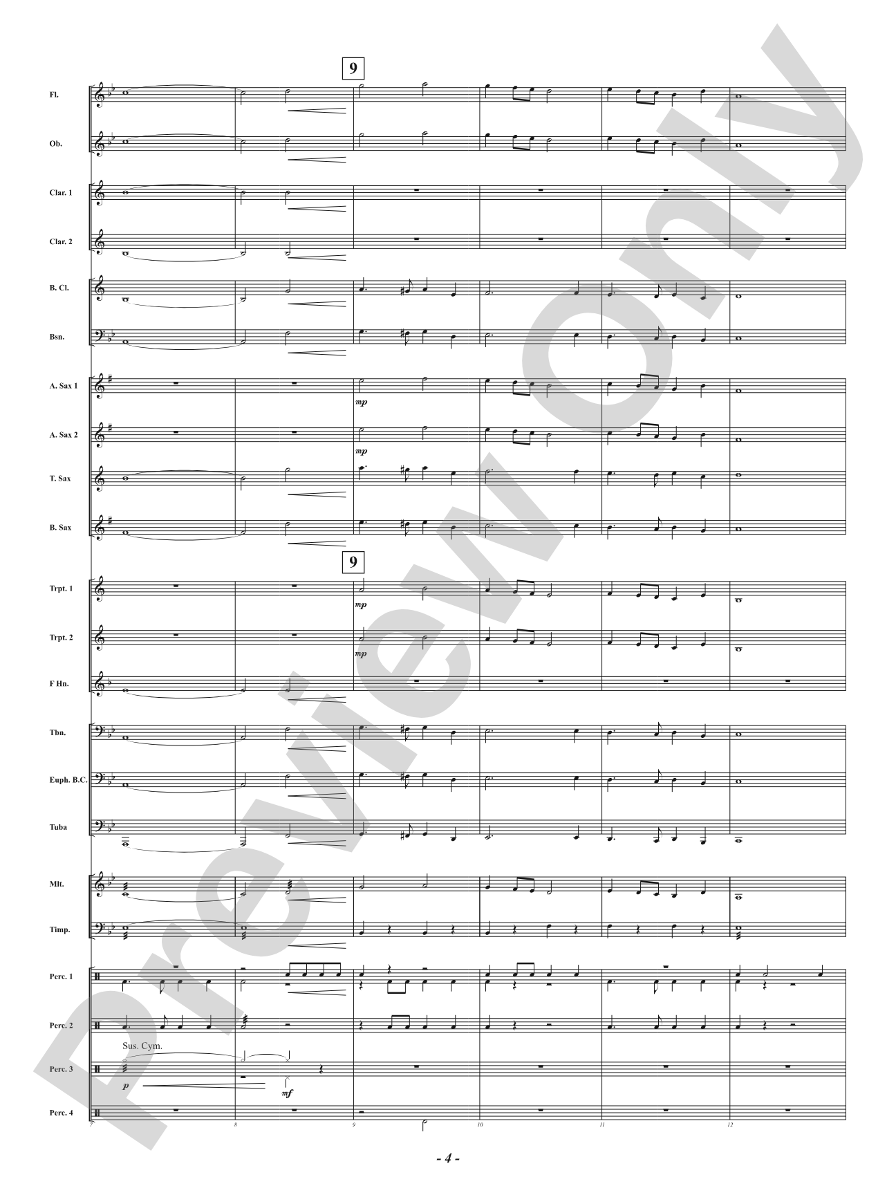 Shark Eyes - Mvt. 2 from <i>Water Tales: A Suite for Band</i>: Concert Band Conductor Score & Parts