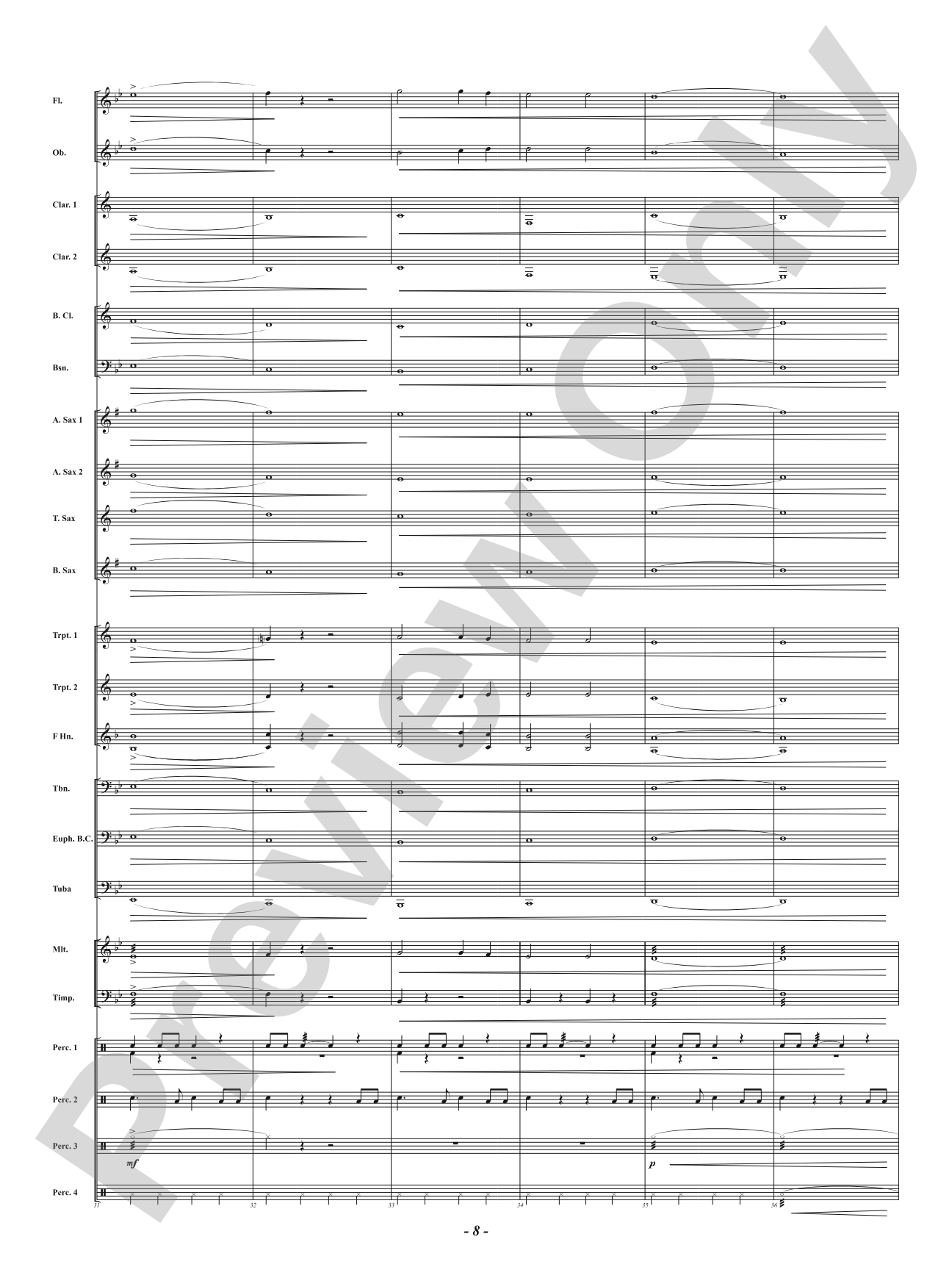 Shark Eyes - Mvt. 2 from <i>Water Tales: A Suite for Band</i>: Concert Band Conductor Score & Parts