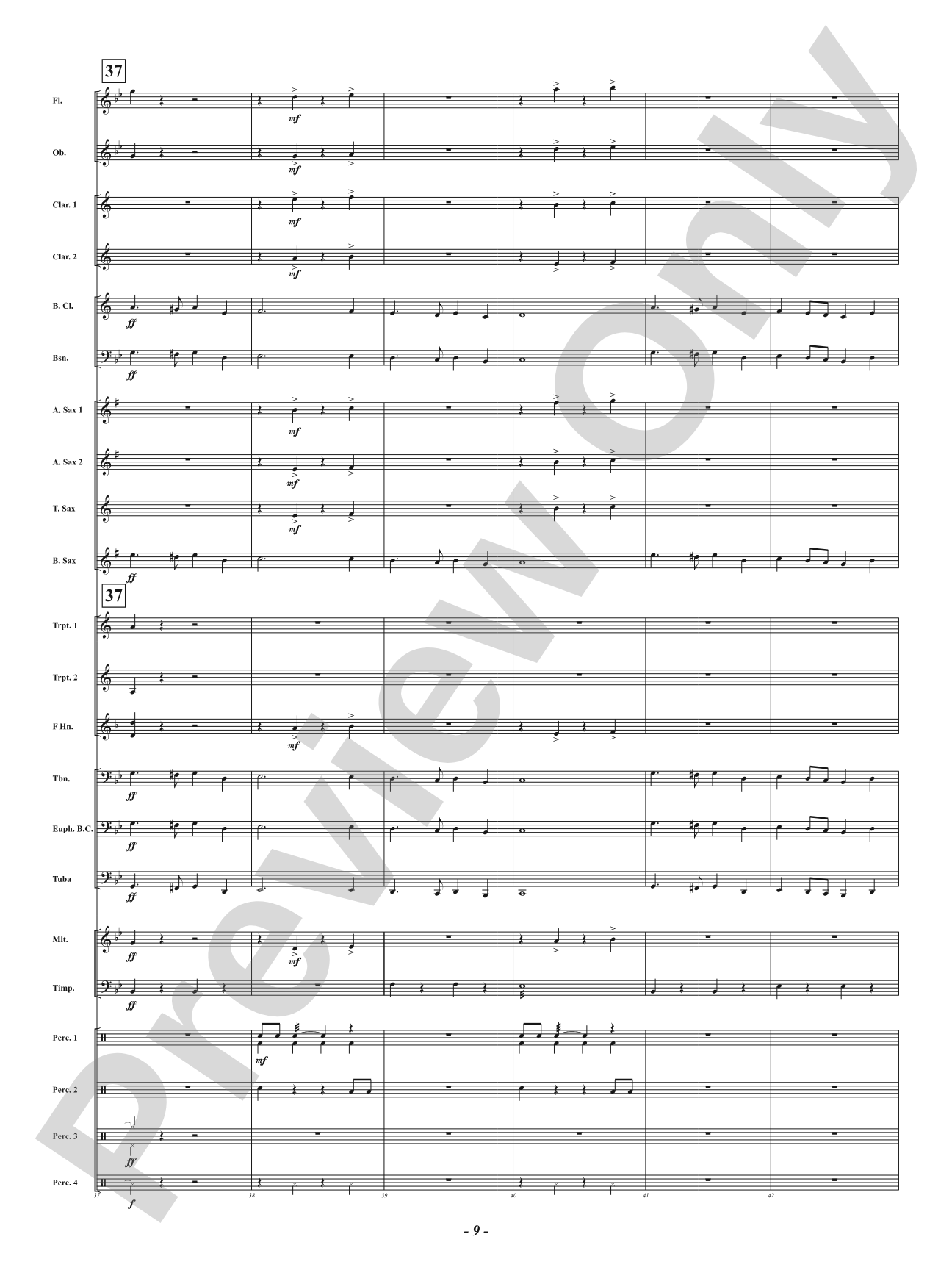 Shark Eyes - Mvt. 2 from <i>Water Tales: A Suite for Band</i>: Concert Band Conductor Score & Parts