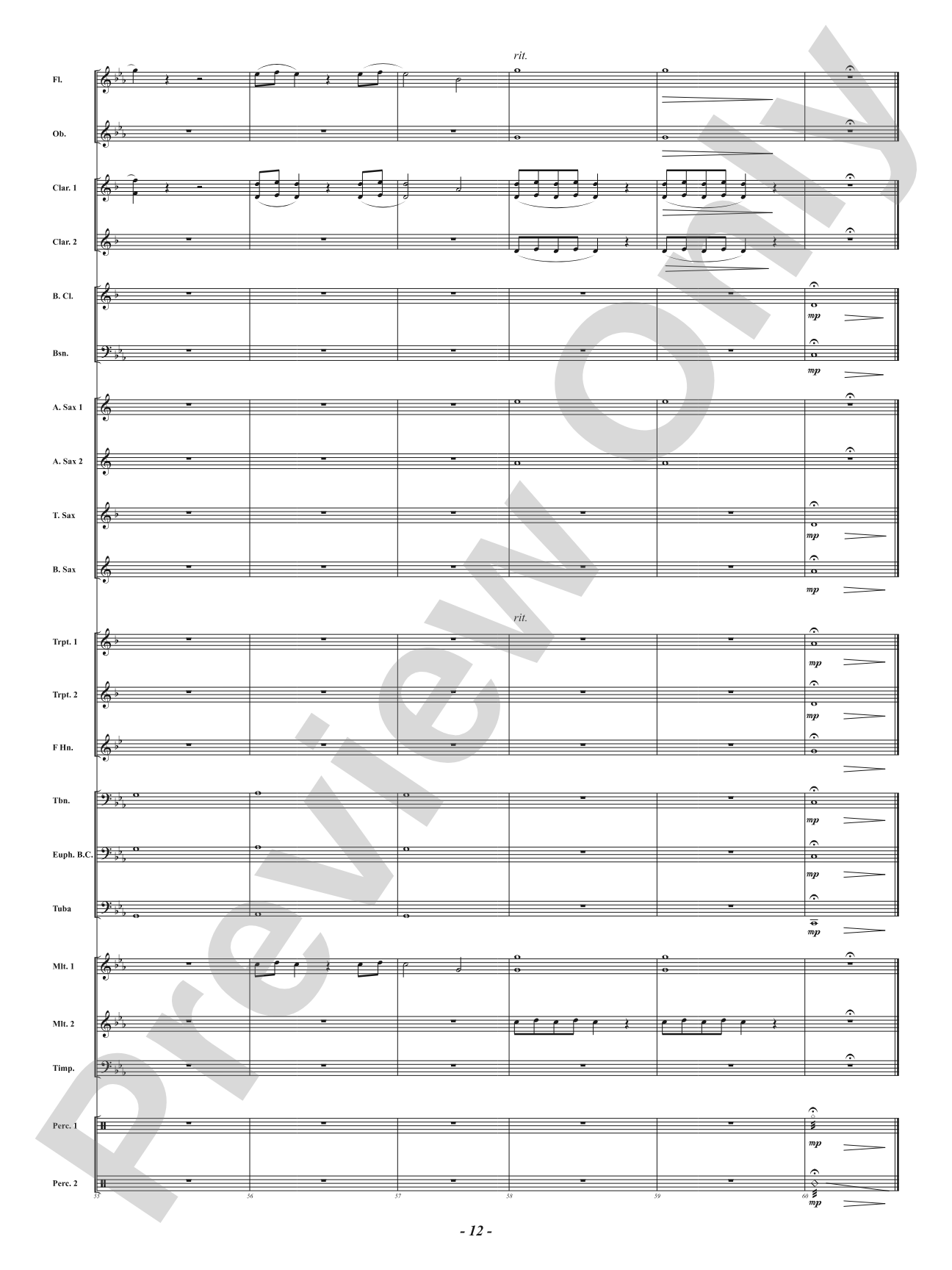 Jellyfish - Mvt. 4 from <i>Water Tales: A Suite for Band</i>: Concert Band Conductor Score & Parts