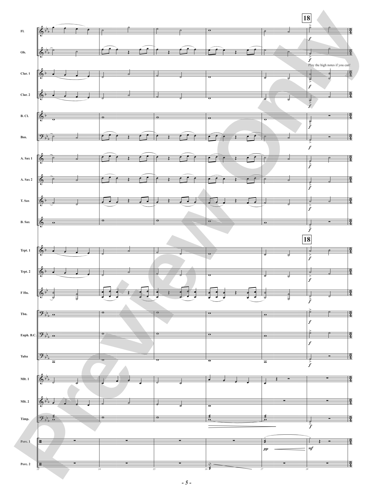 Jellyfish - Mvt. 4 from <i>Water Tales: A Suite for Band</i>: Concert Band Conductor Score & Parts