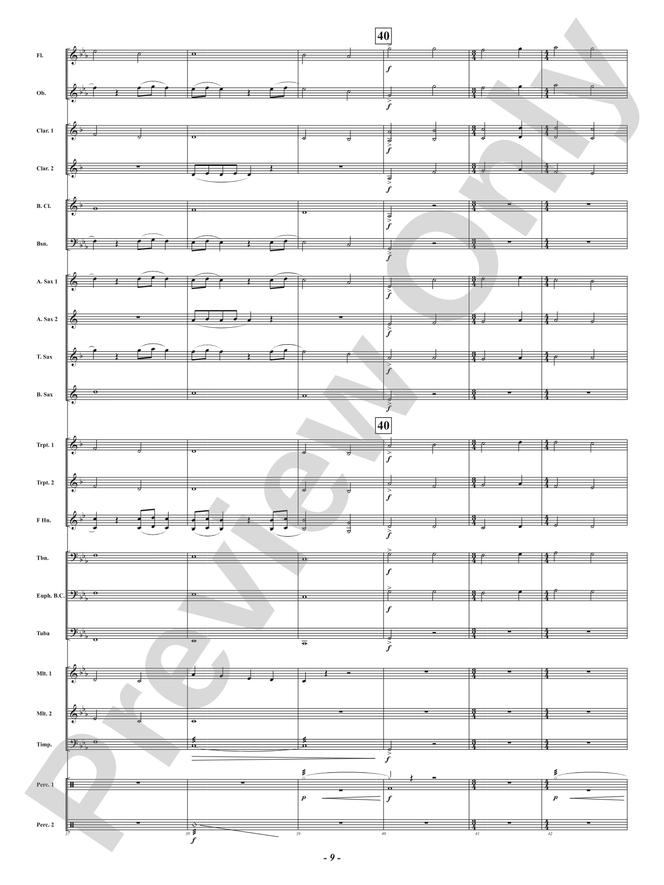 Jellyfish - Mvt. 4 from <i>Water Tales: A Suite for Band</i>: Concert Band Conductor Score & Parts