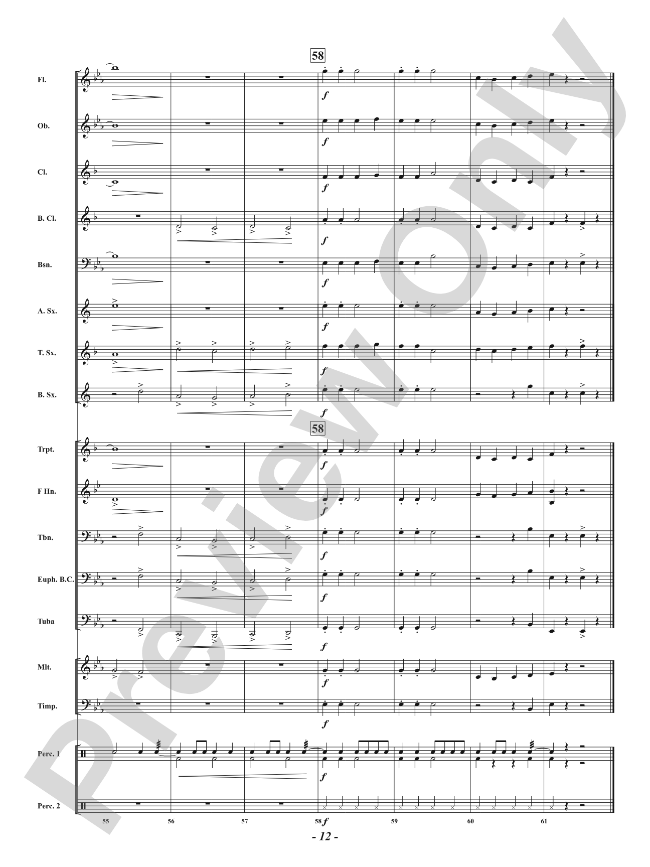 Jolly Old King Jingle Bells: Concert Band Conductor Score & Parts