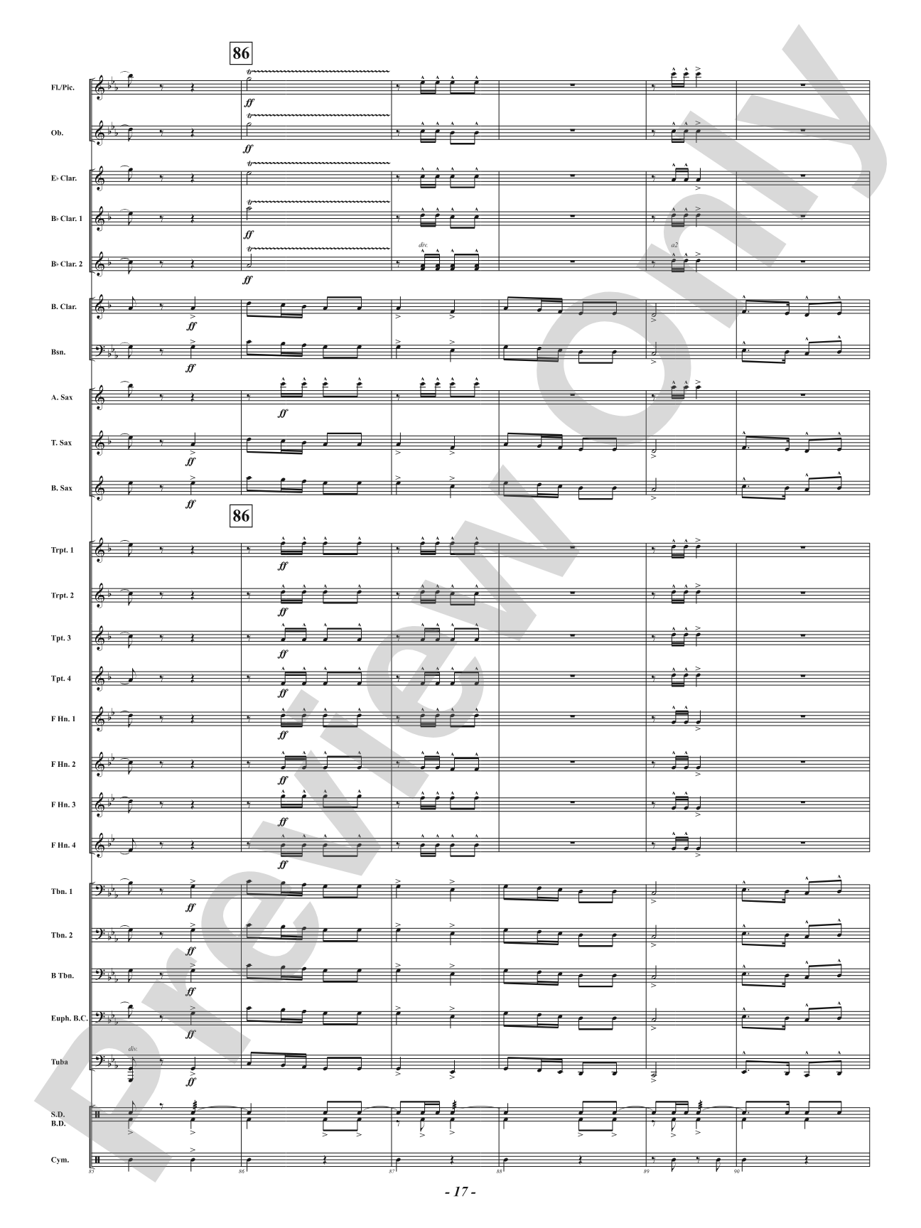 Carbine and Lance: Concert Band Conductor Score & Parts