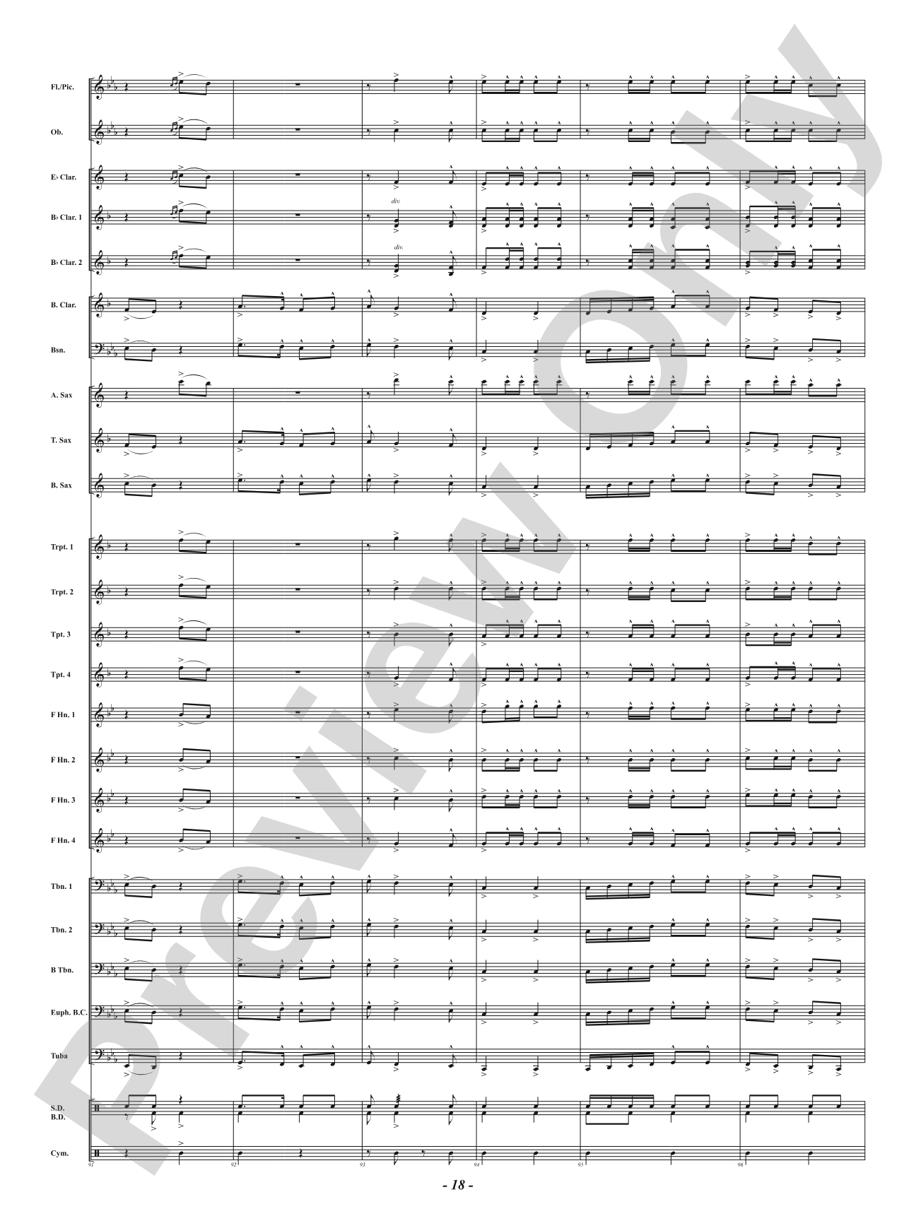 Carbine and Lance: Concert Band Conductor Score & Parts
