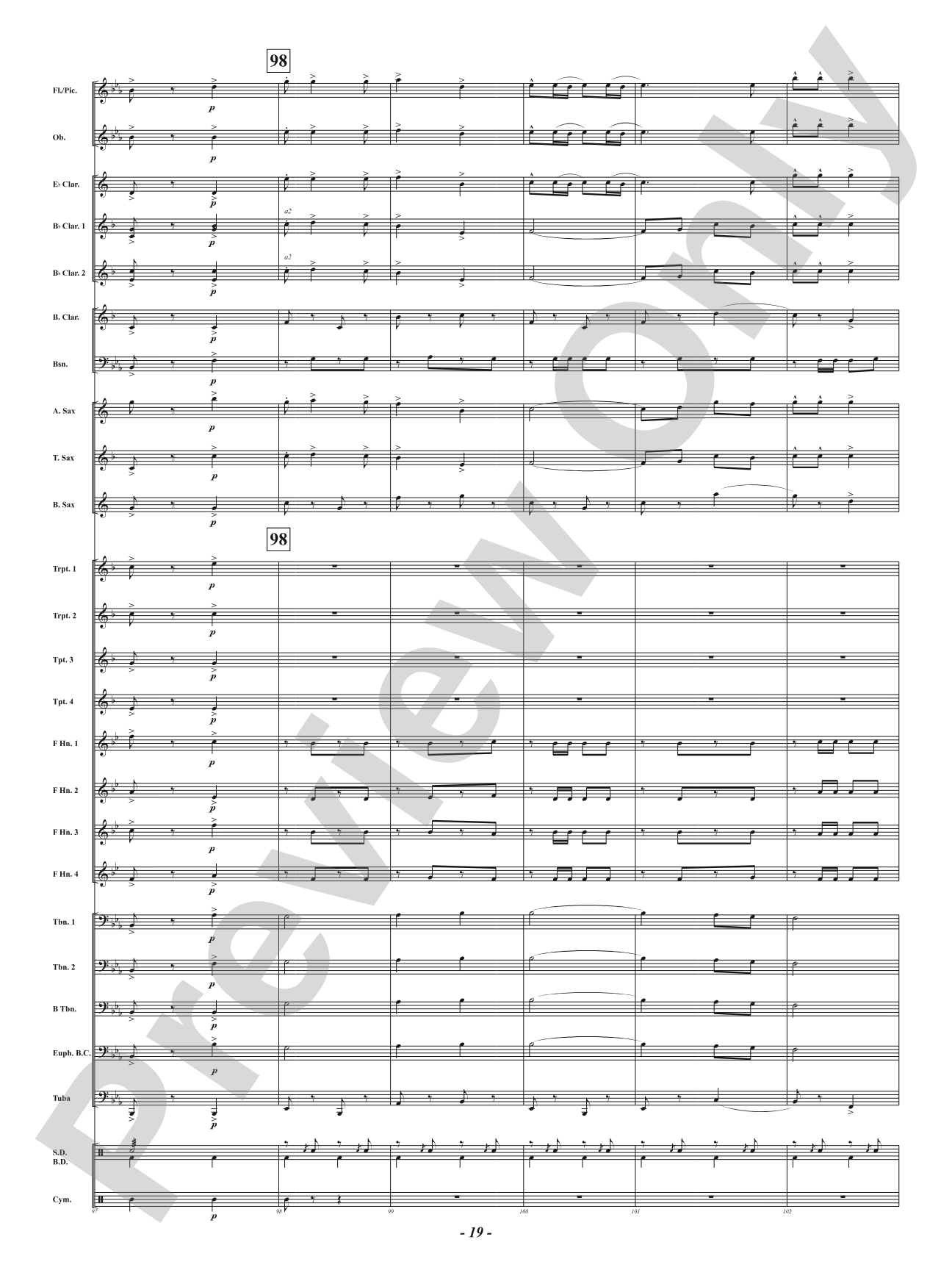 Carbine and Lance: Concert Band Conductor Score & Parts