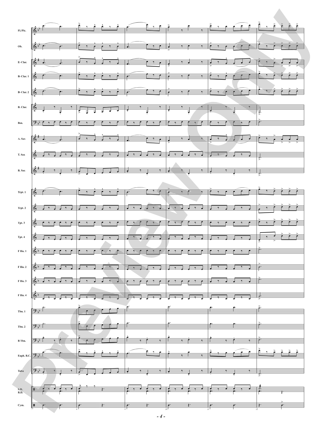 Carbine and Lance: Concert Band Conductor Score & Parts