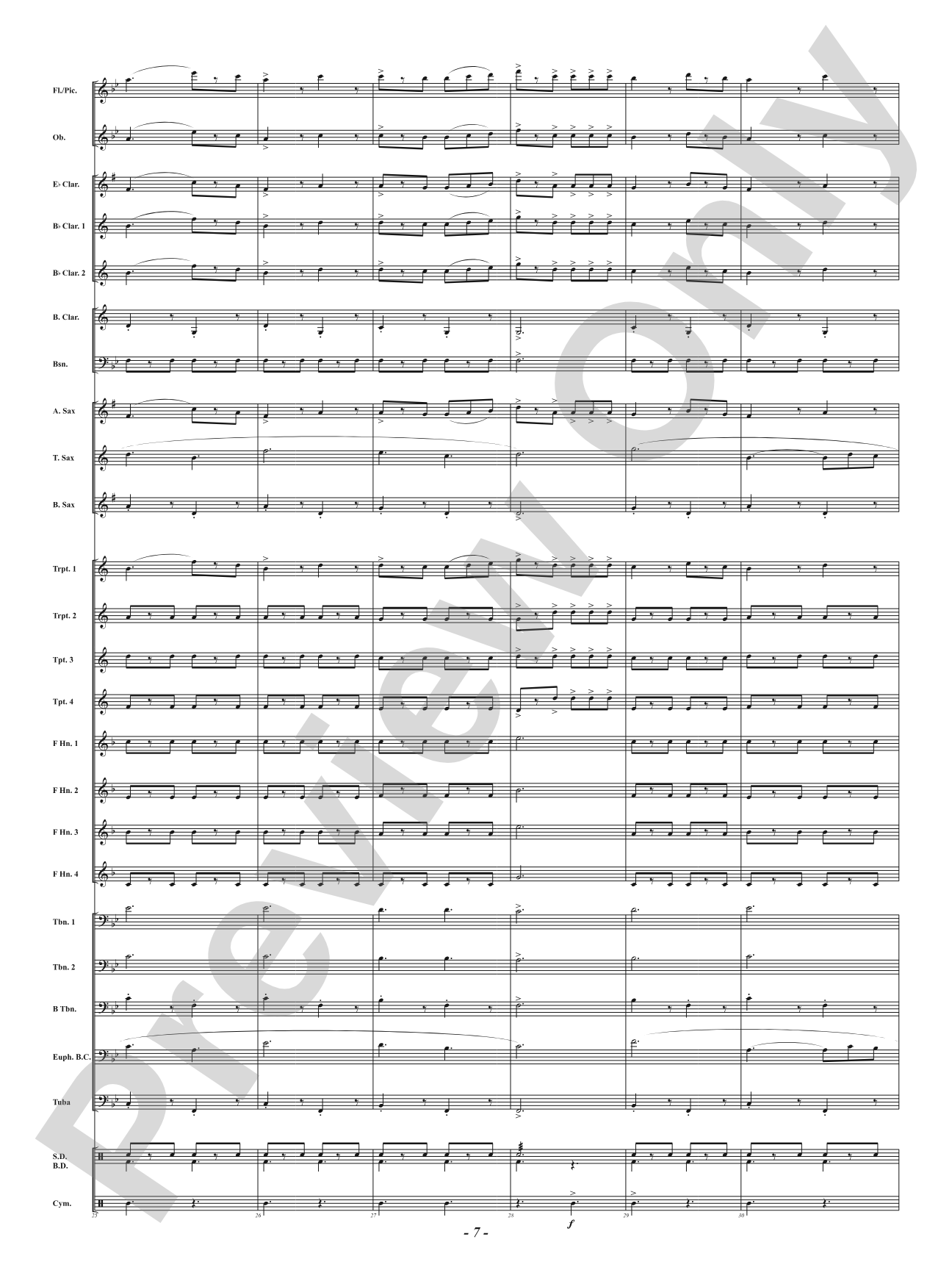 Carbine and Lance: Concert Band Conductor Score & Parts