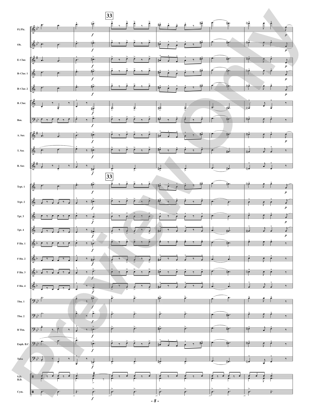 Carbine and Lance: Concert Band Conductor Score & Parts