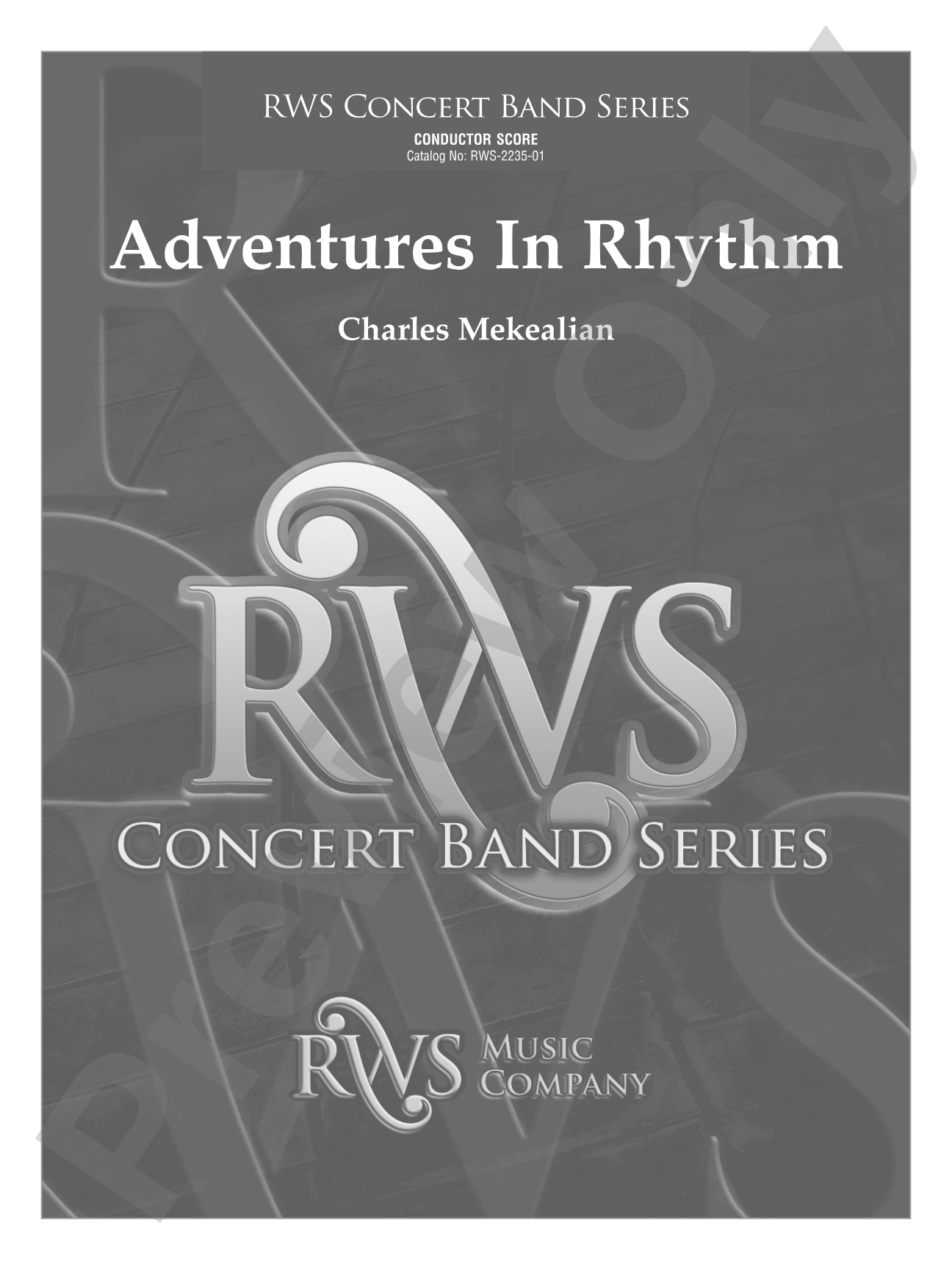 Adventures in Rhythm: Concert Band Conductor Score & Parts