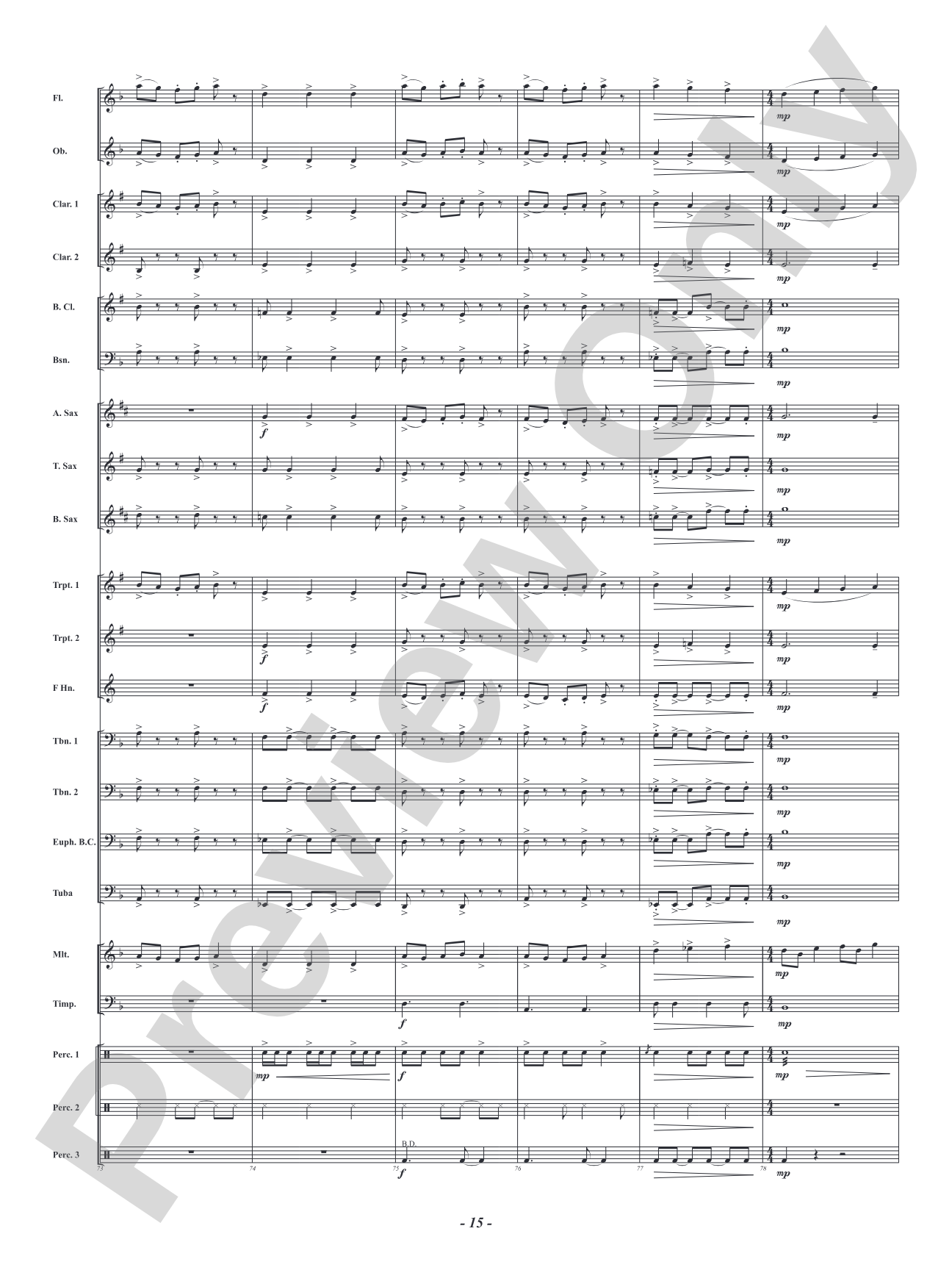 Adventures in Rhythm: Concert Band Conductor Score & Parts