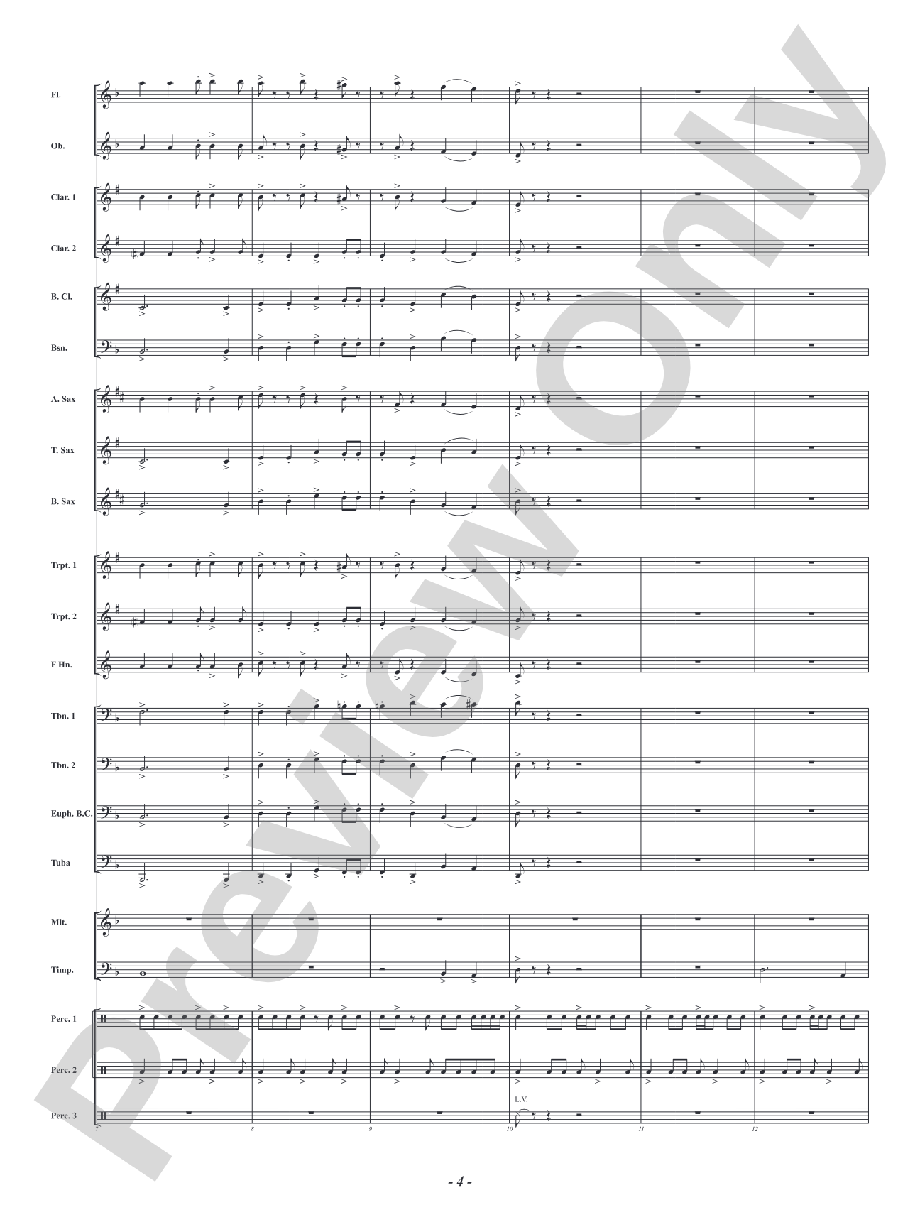 Adventures in Rhythm: Concert Band Conductor Score & Parts