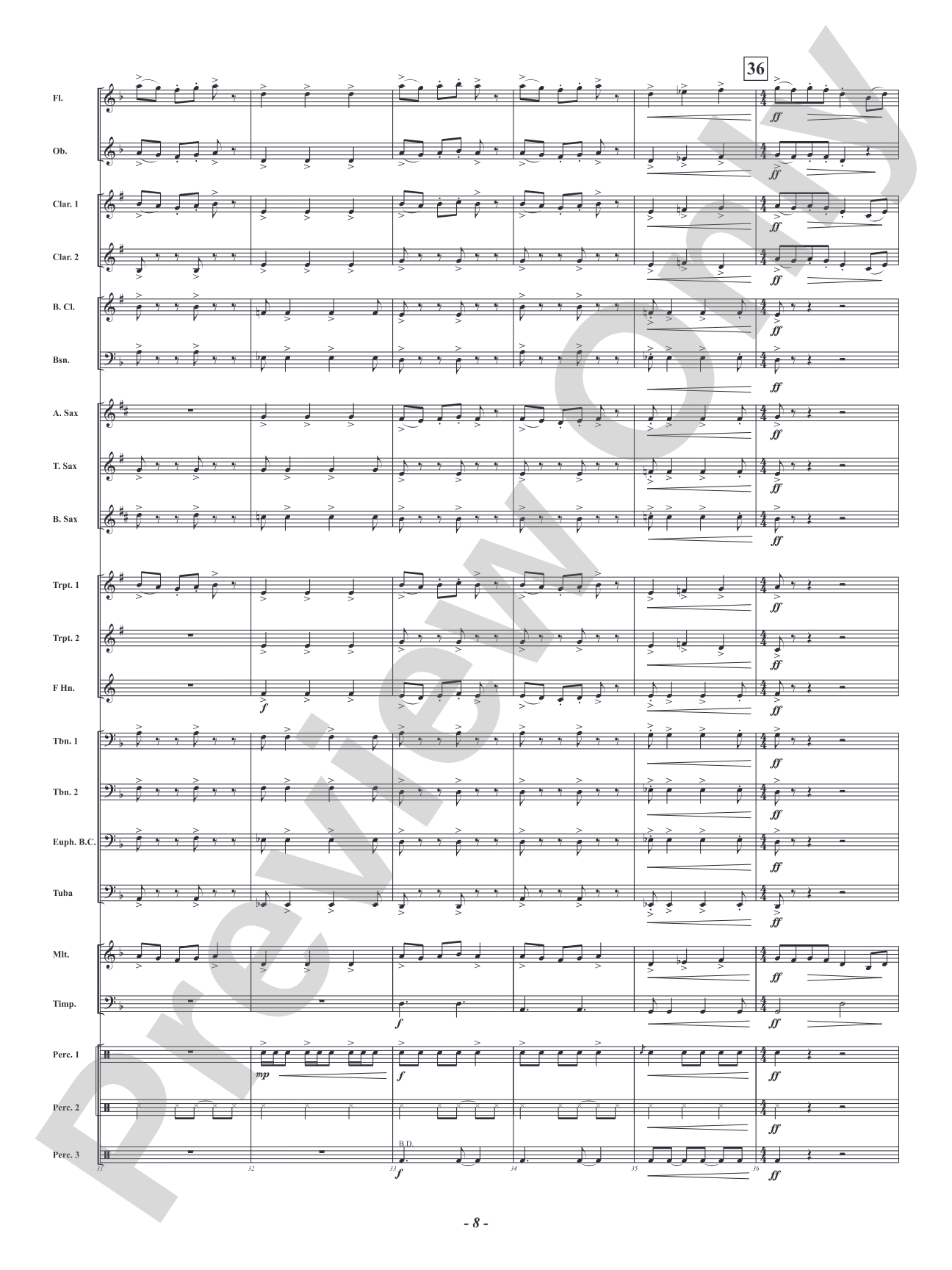 Adventures in Rhythm: Concert Band Conductor Score & Parts