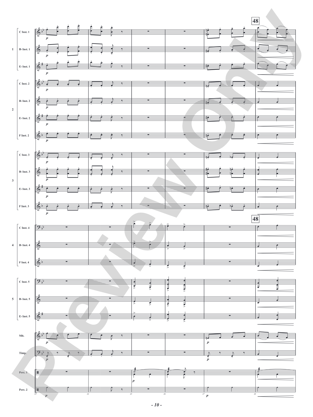 Infernal Galop - From <i>Orpheus in the Underworld</i>: Flexible Concert Band Conductor Score & Parts