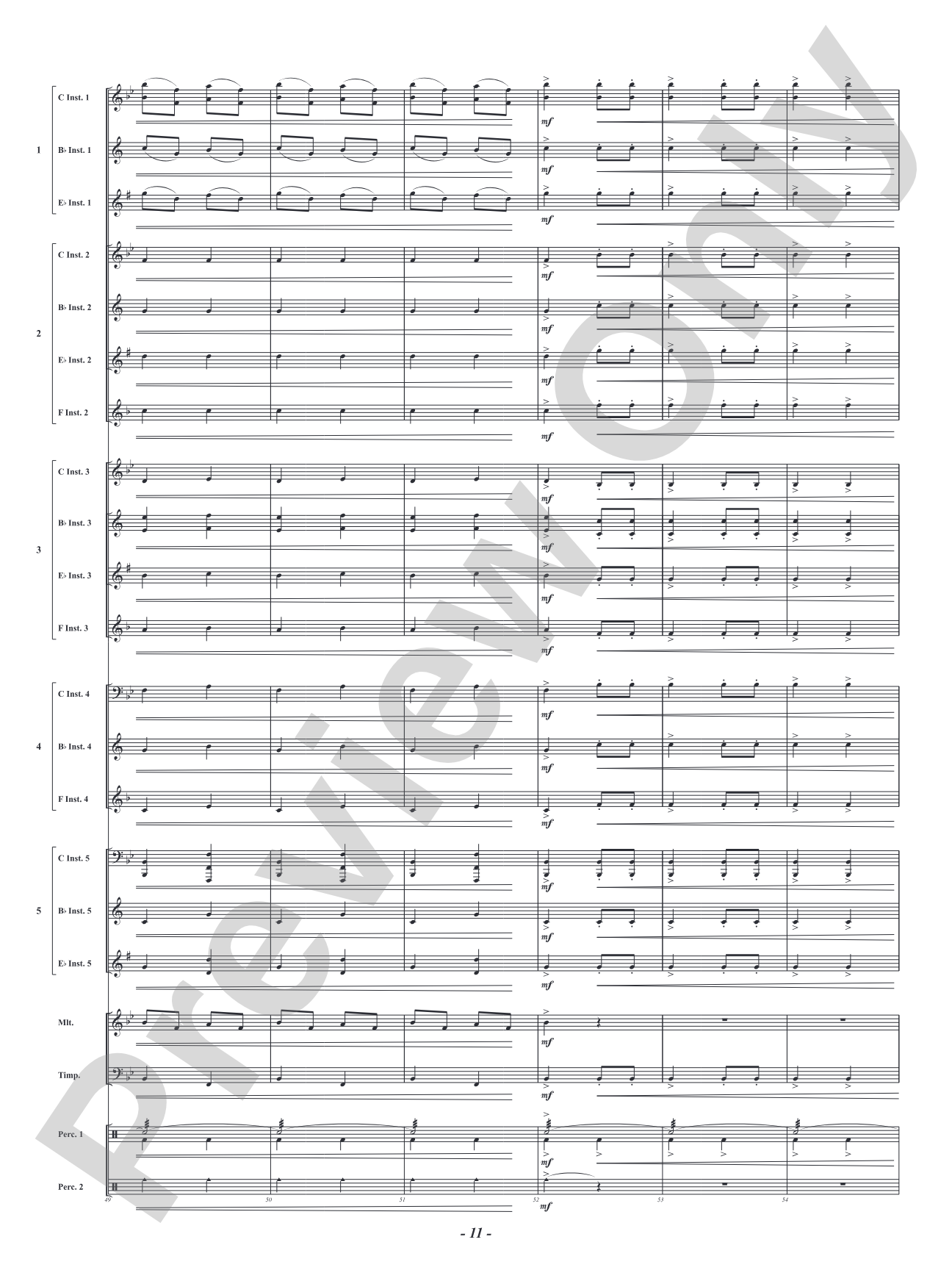 Infernal Galop - From <i>Orpheus in the Underworld</i>: Flexible Concert Band Conductor Score & Parts