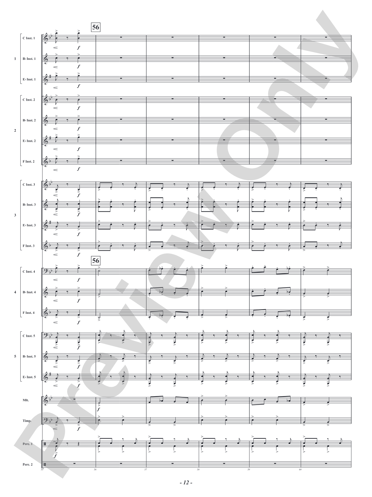 Infernal Galop - From <i>Orpheus in the Underworld</i>: Flexible Concert Band Conductor Score & Parts