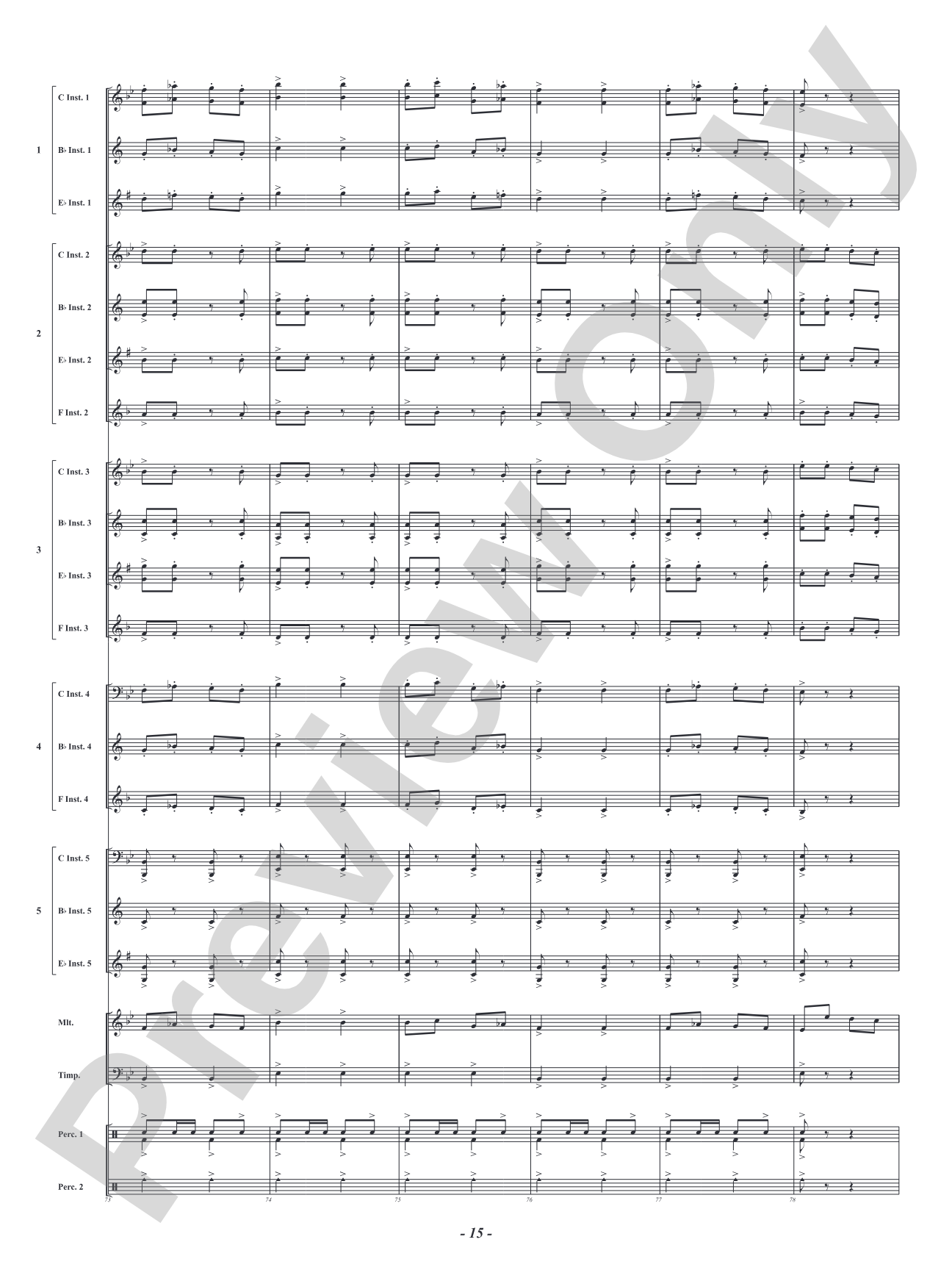 Infernal Galop - From <i>Orpheus in the Underworld</i>: Flexible Concert Band Conductor Score & Parts