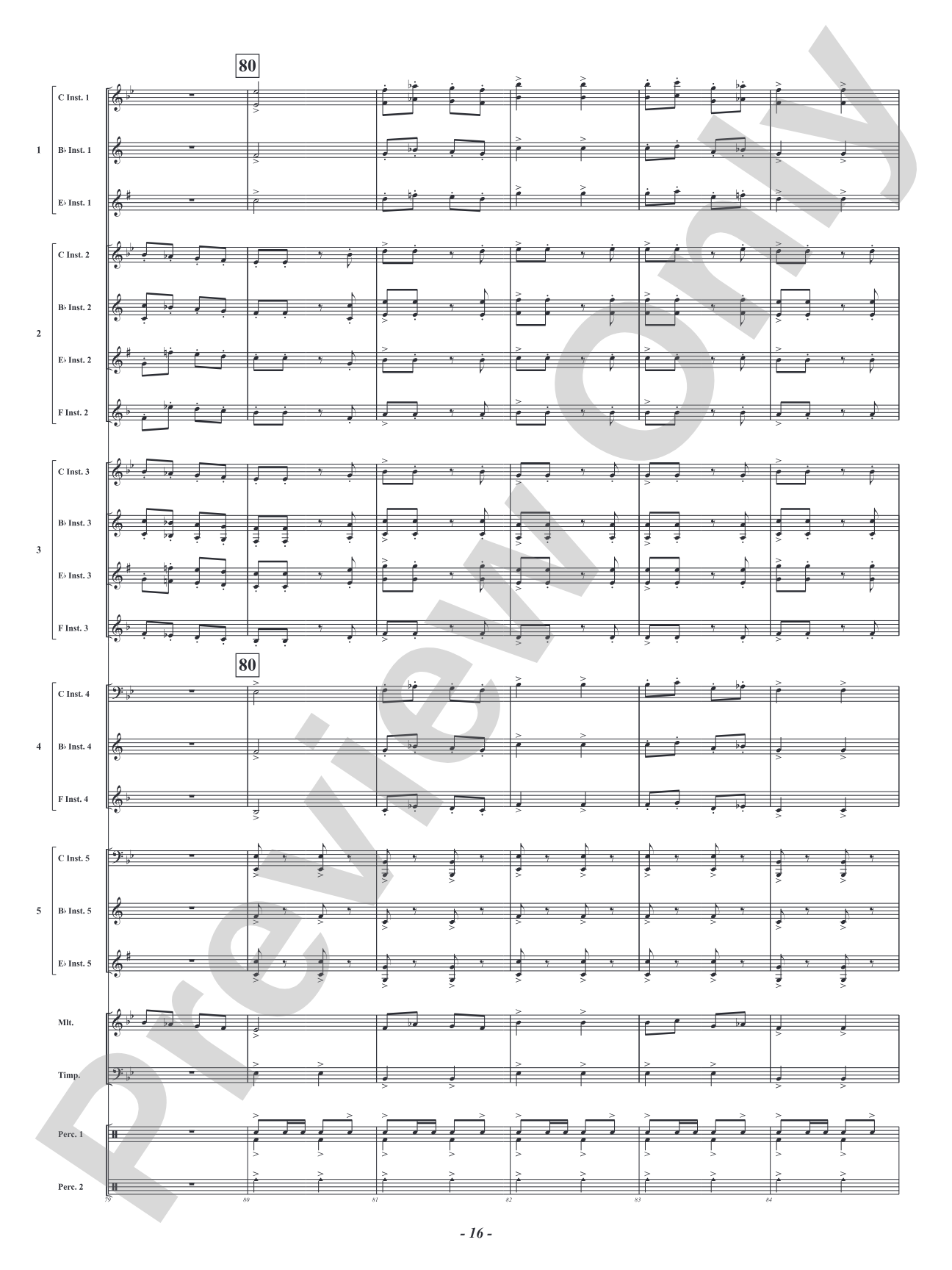 Infernal Galop - From <i>Orpheus in the Underworld</i>: Flexible Concert Band Conductor Score & Parts