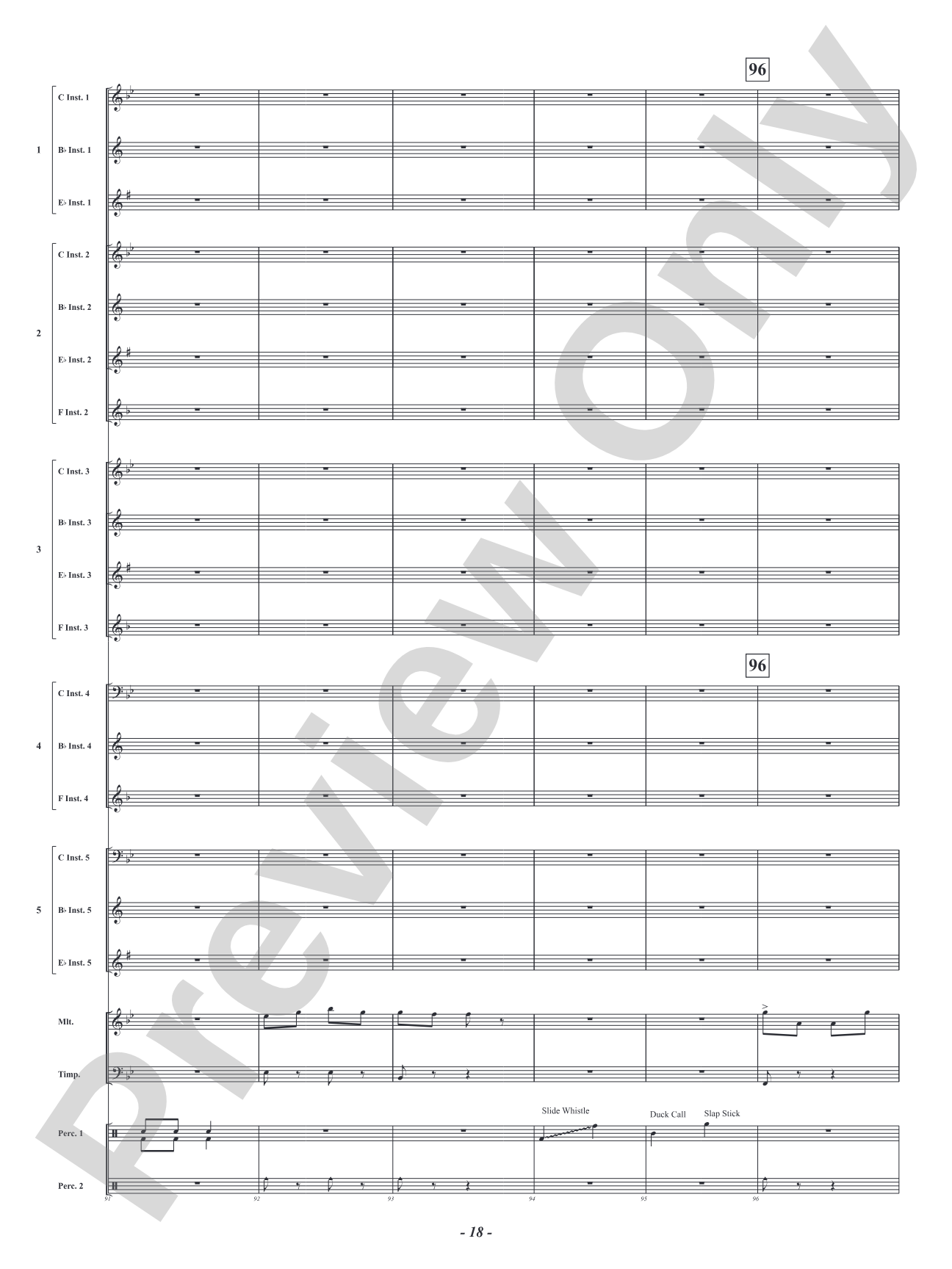 Infernal Galop - From <i>Orpheus in the Underworld</i>: Flexible Concert Band Conductor Score & Parts