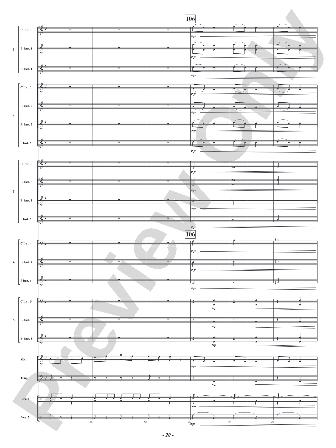 Infernal Galop - From <i>Orpheus in the Underworld</i>: Flexible Concert Band Conductor Score & Parts