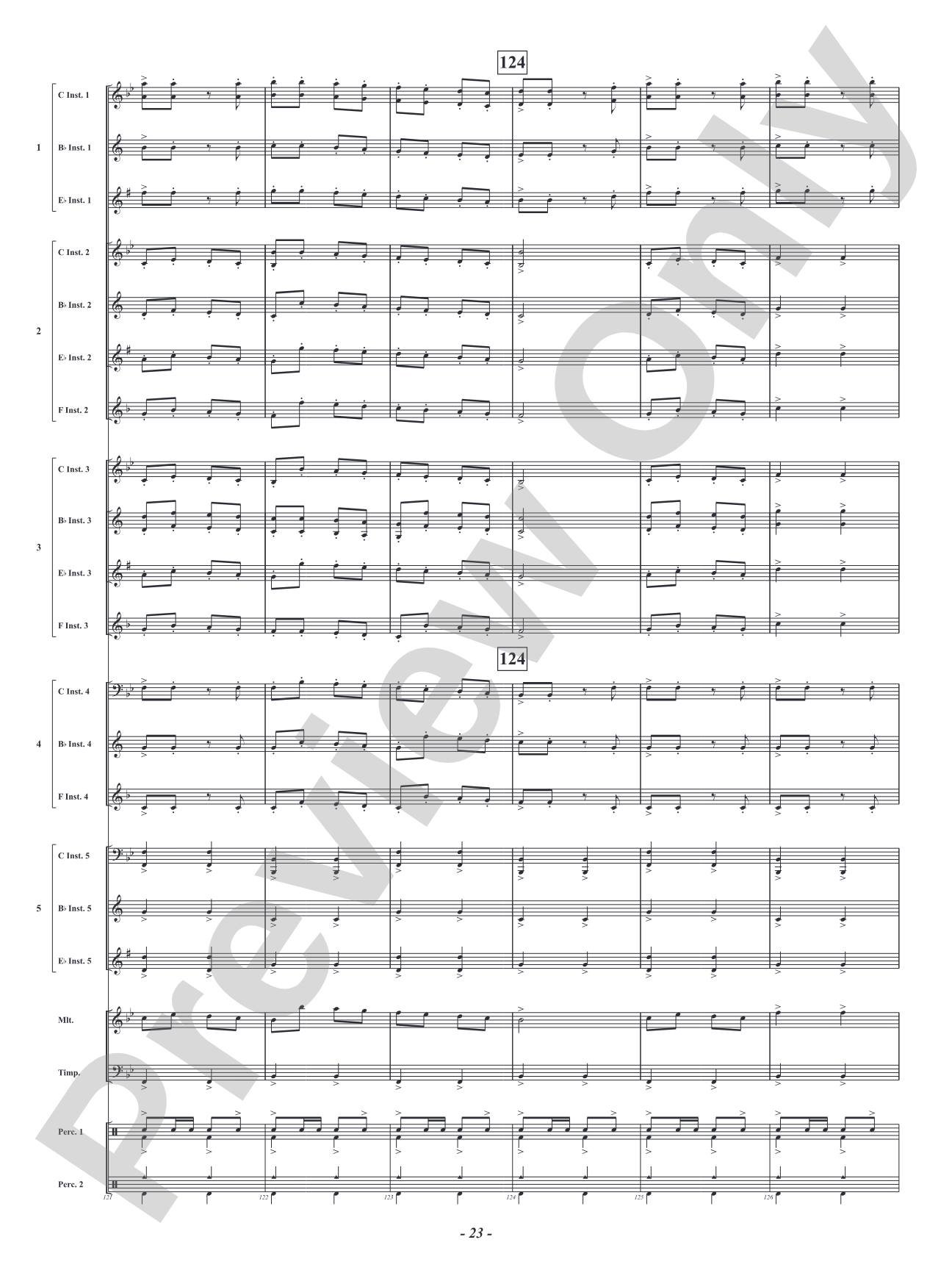 Infernal Galop - From <i>Orpheus in the Underworld</i>: Flexible Concert Band Conductor Score & Parts