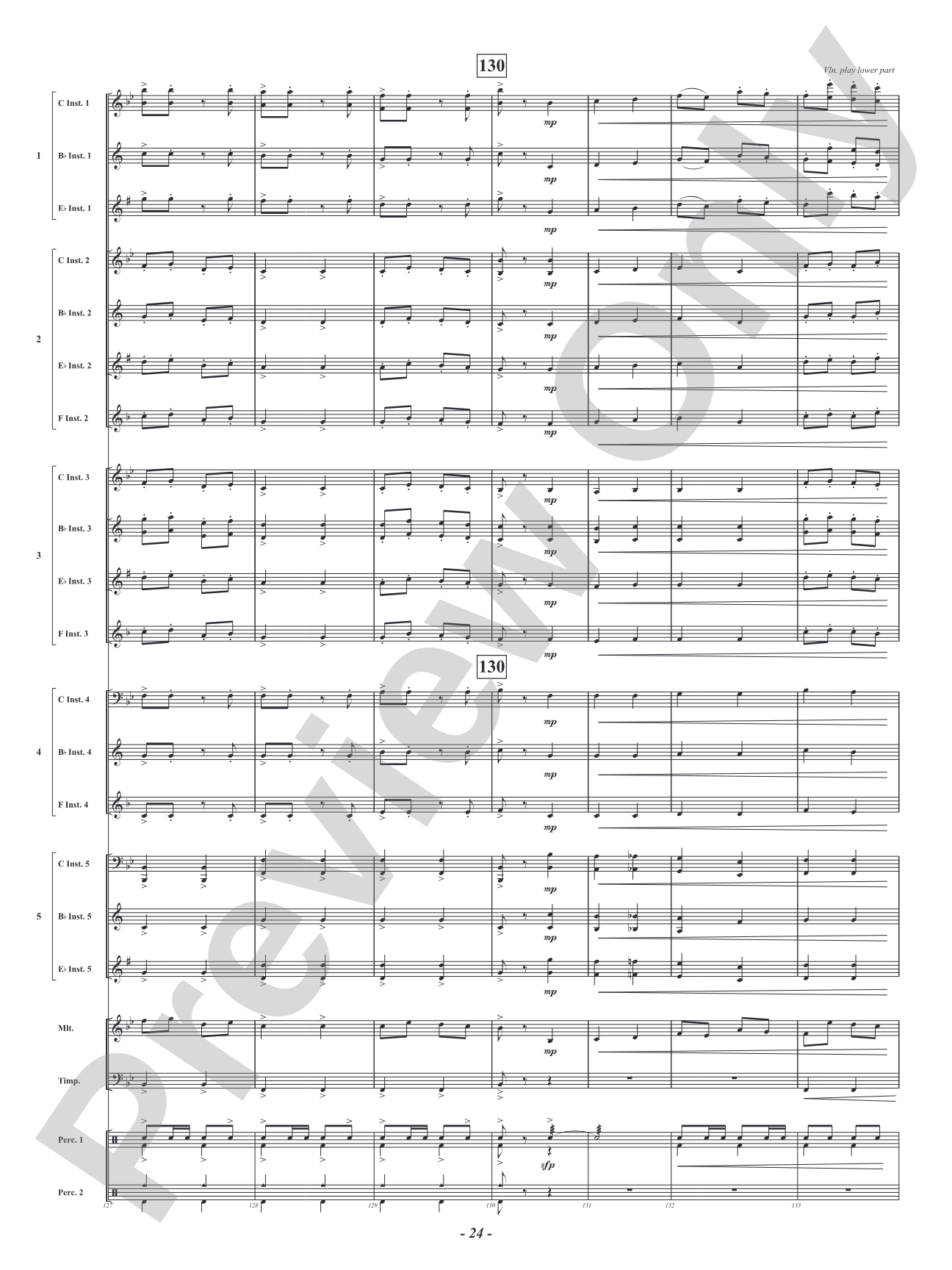Infernal Galop - From <i>Orpheus in the Underworld</i>: Flexible Concert Band Conductor Score & Parts