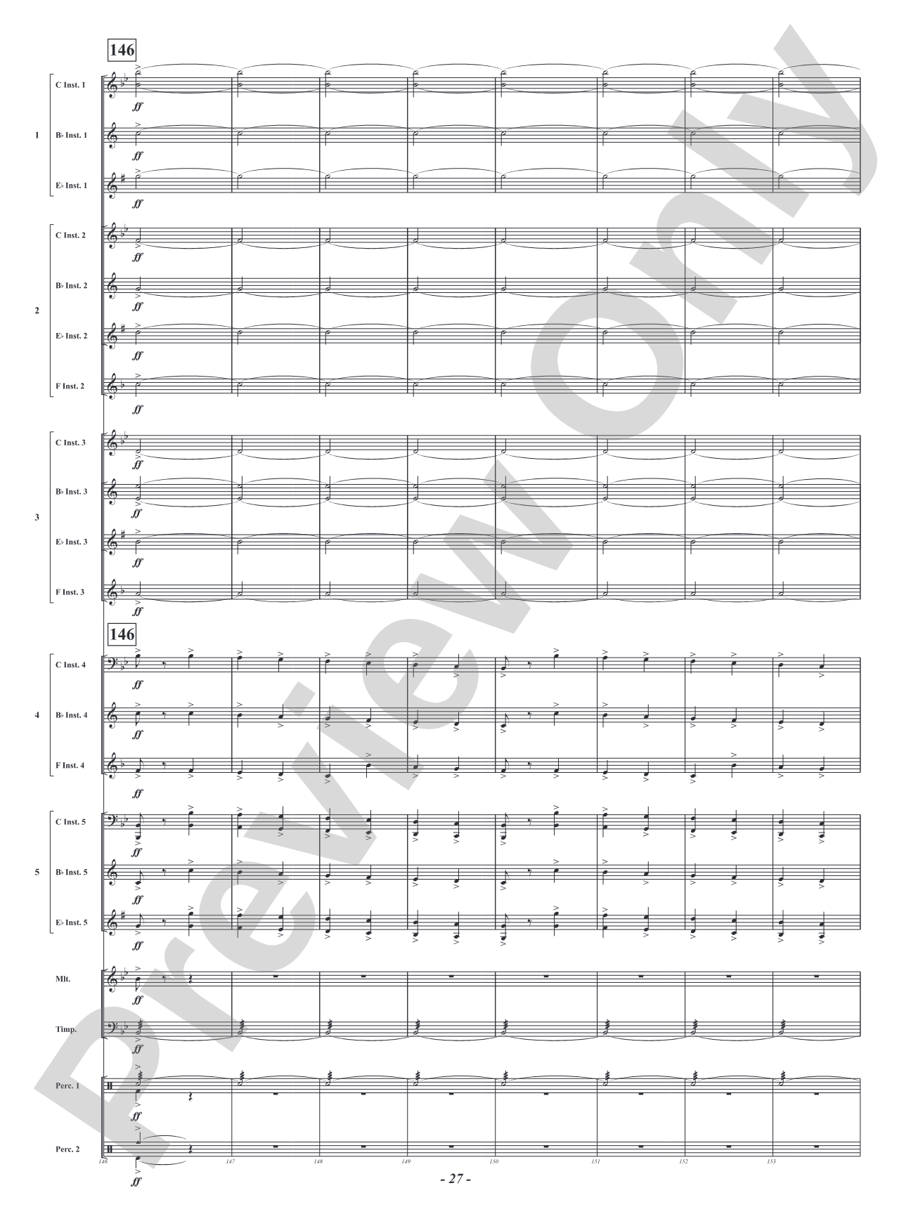 Infernal Galop - From <i>Orpheus in the Underworld</i>: Flexible Concert Band Conductor Score & Parts