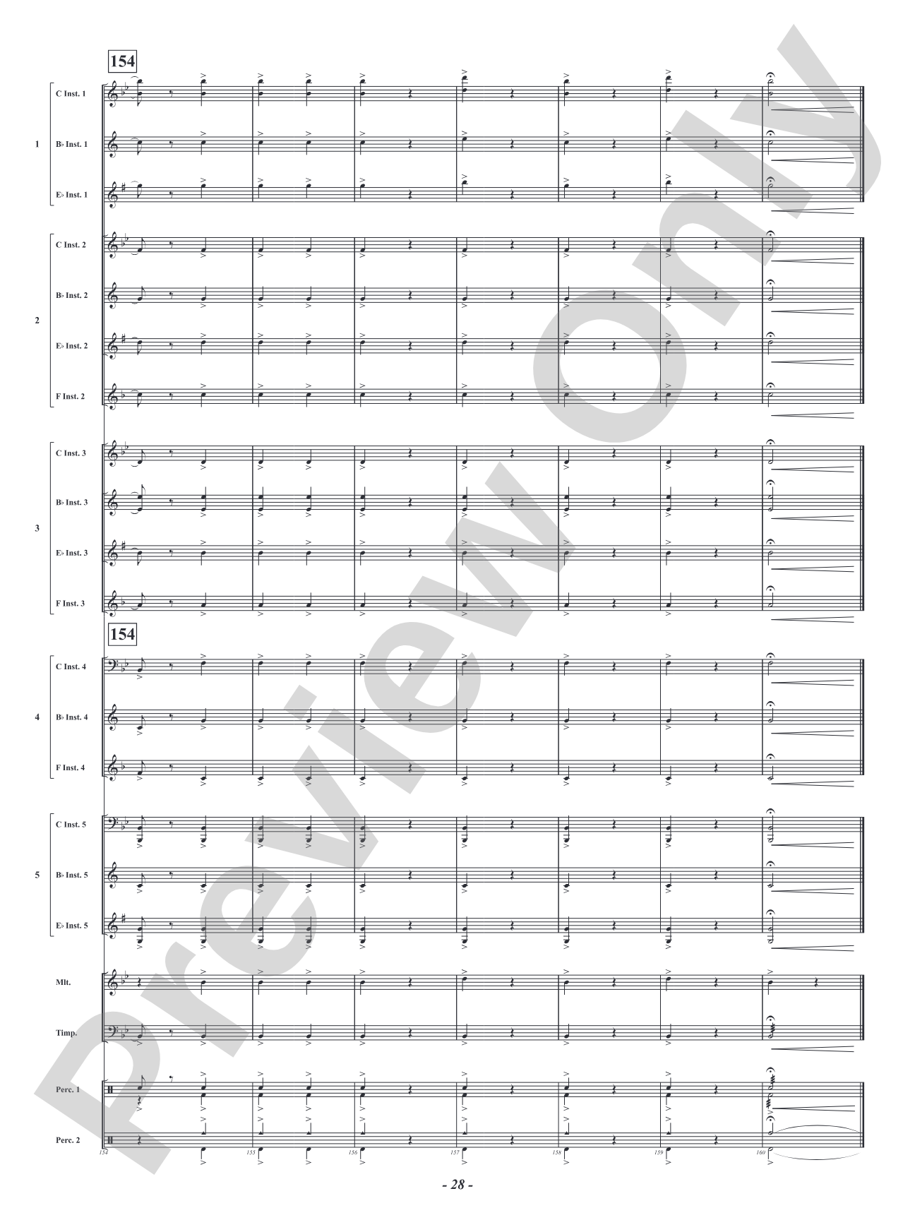 Infernal Galop - From <i>Orpheus in the Underworld</i>: Flexible Concert Band Conductor Score & Parts