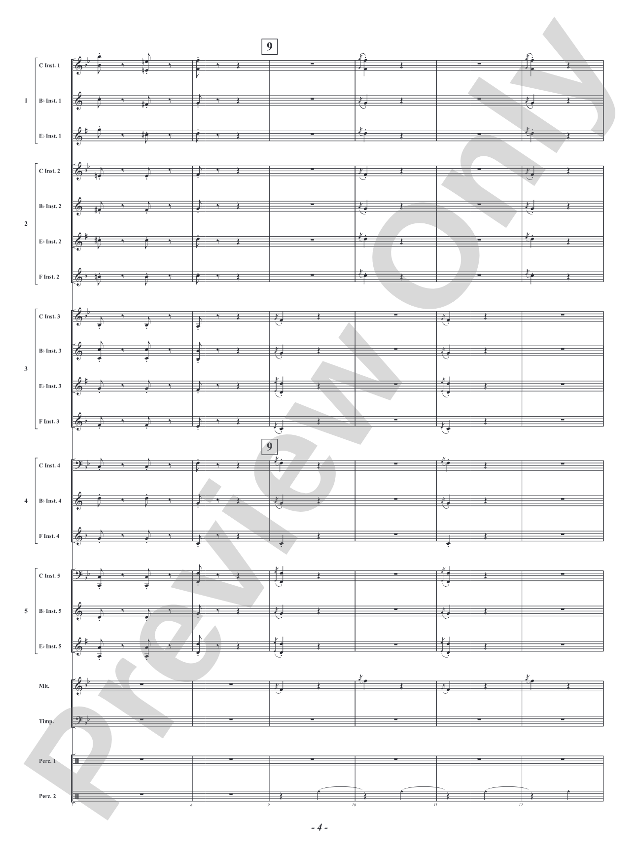 Infernal Galop - From <i>Orpheus in the Underworld</i>: Flexible Concert Band Conductor Score & Parts
