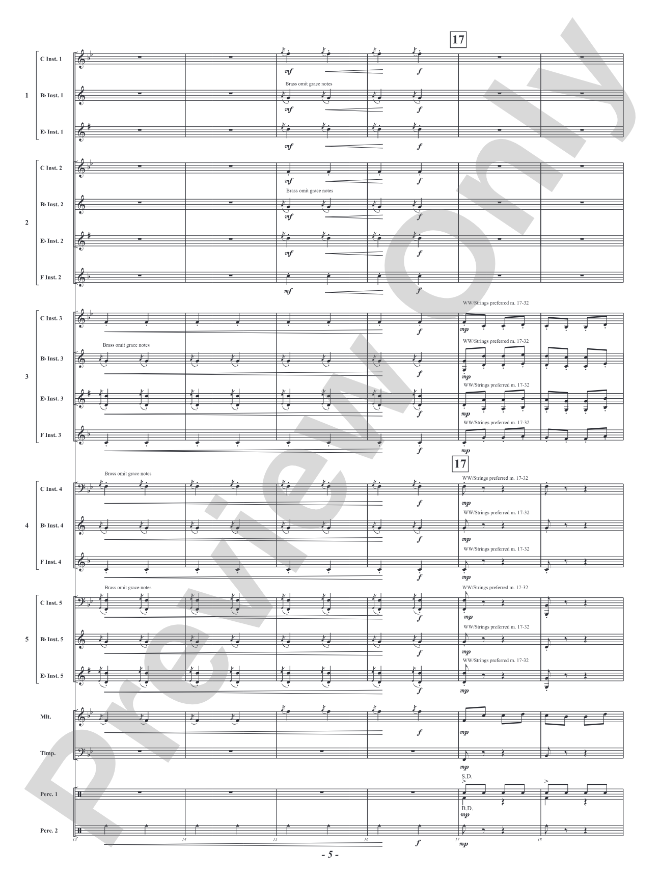 Infernal Galop - From <i>Orpheus in the Underworld</i>: Flexible Concert Band Conductor Score & Parts