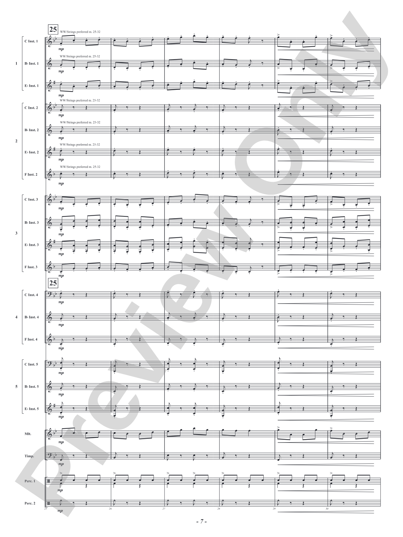 Infernal Galop - From <i>Orpheus in the Underworld</i>: Flexible Concert Band Conductor Score & Parts