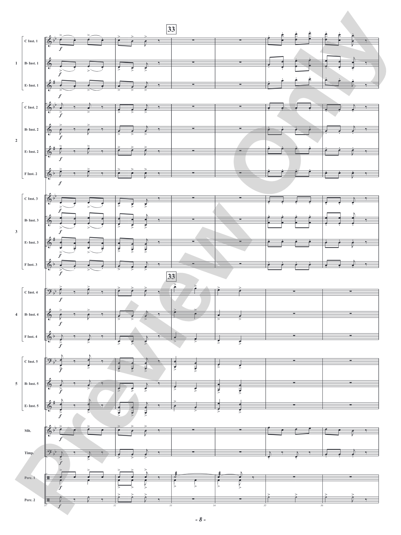Infernal Galop - From <i>Orpheus in the Underworld</i>: Flexible Concert Band Conductor Score & Parts