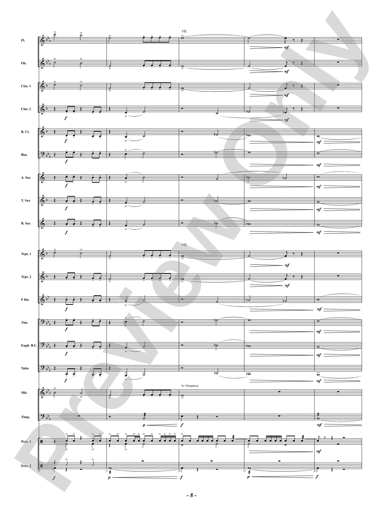 Wheeler, 1858: Concert Band Conductor Score & Parts