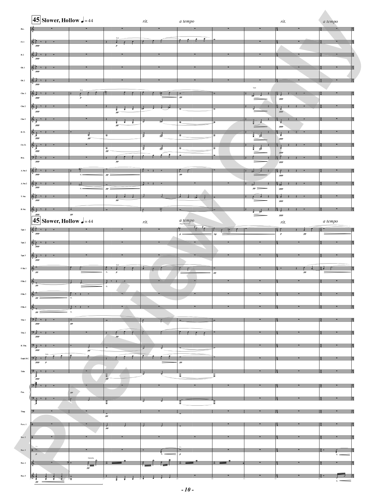 The Lament of Familiar Ruins: Concert Band Conductor Score & Parts